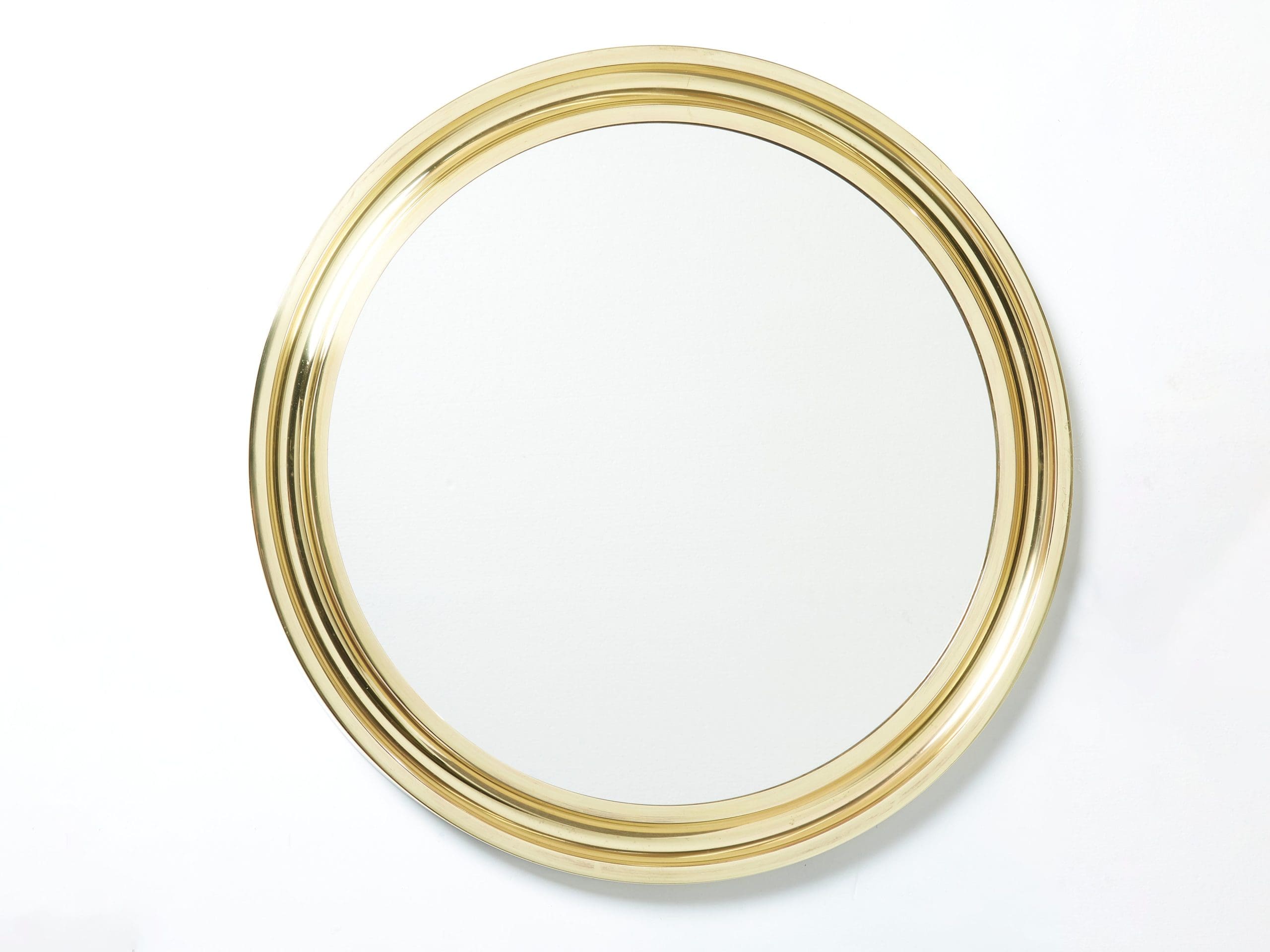 Miroir « Narciso » en Laiton de Sergio Mazza : Un Joyau du Design Italien des Années 60