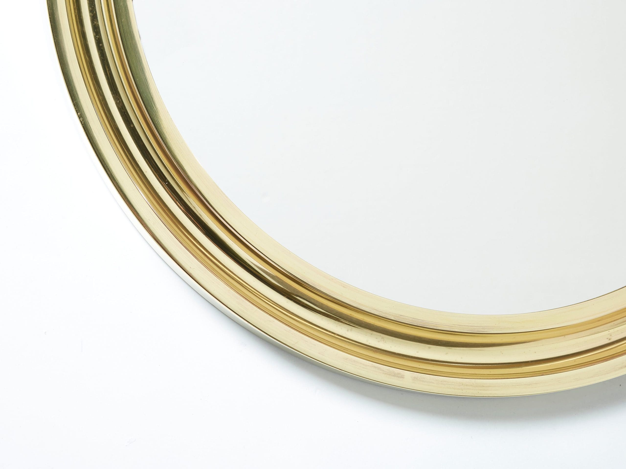 Miroir « Narciso » en Laiton de Sergio Mazza : Un Joyau du Design Italien des Années 60