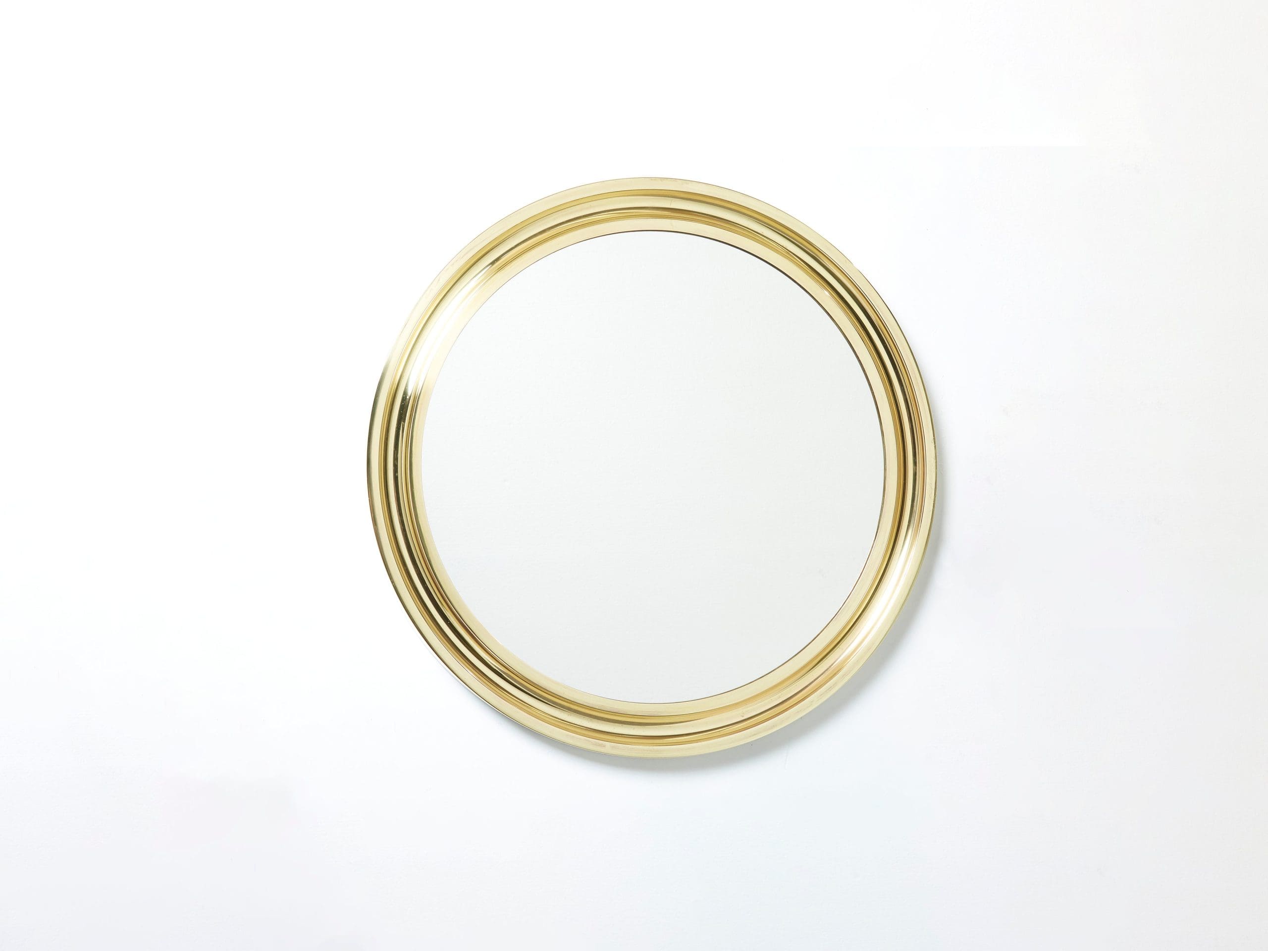 Miroir « Narciso » en Laiton de Sergio Mazza : Un Joyau du Design Italien des Années 60