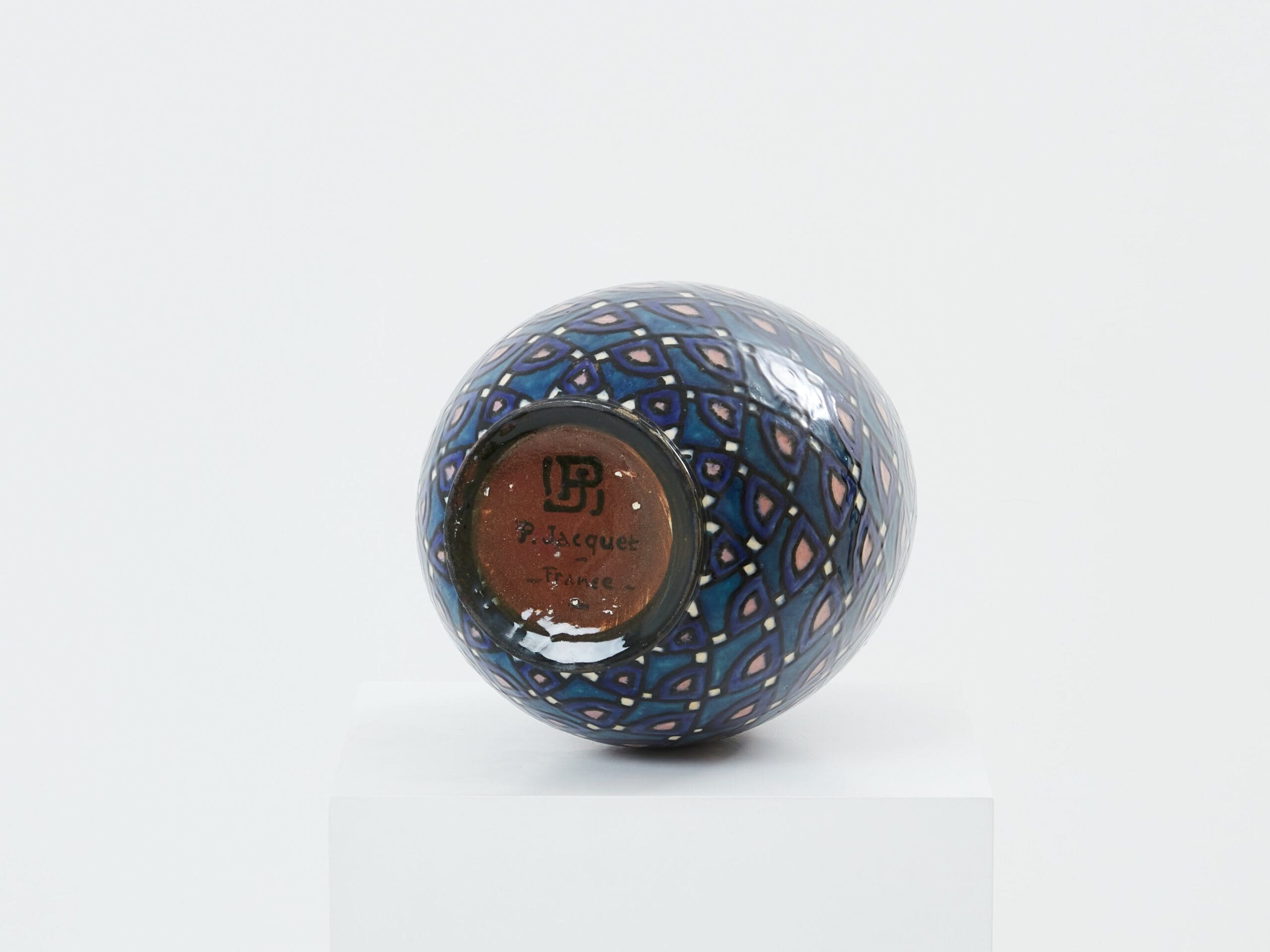 Vase en Céramique Émaillée Art Déco par Paul Jacquet, 1930