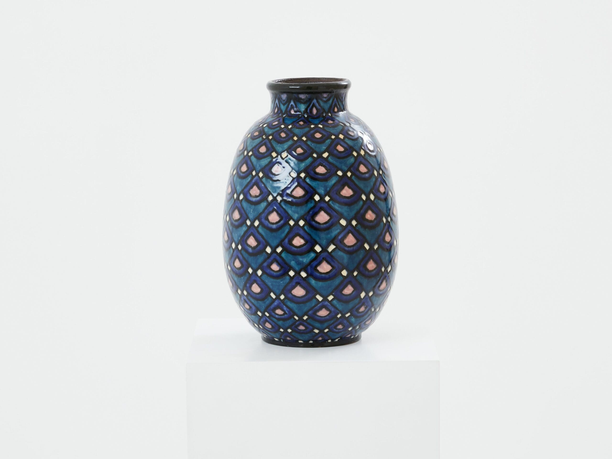Vase en Céramique Émaillée Art Déco par Paul Jacquet, 1930