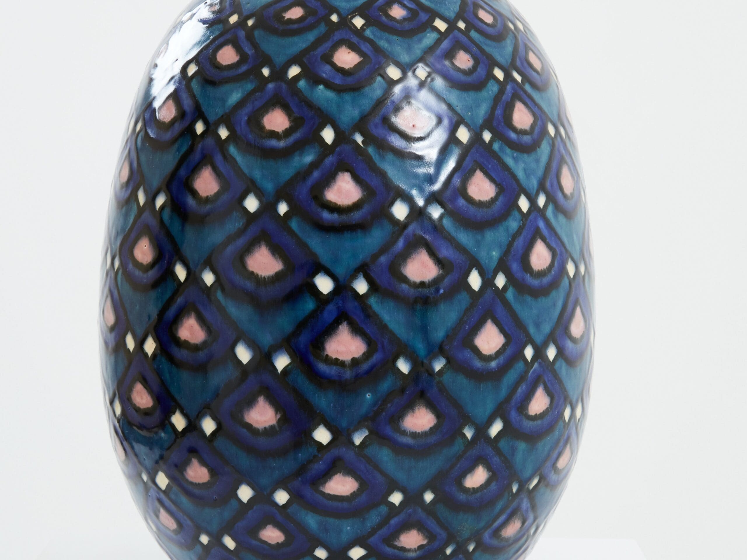Vase en Céramique Émaillée Art Déco par Paul Jacquet, 1930