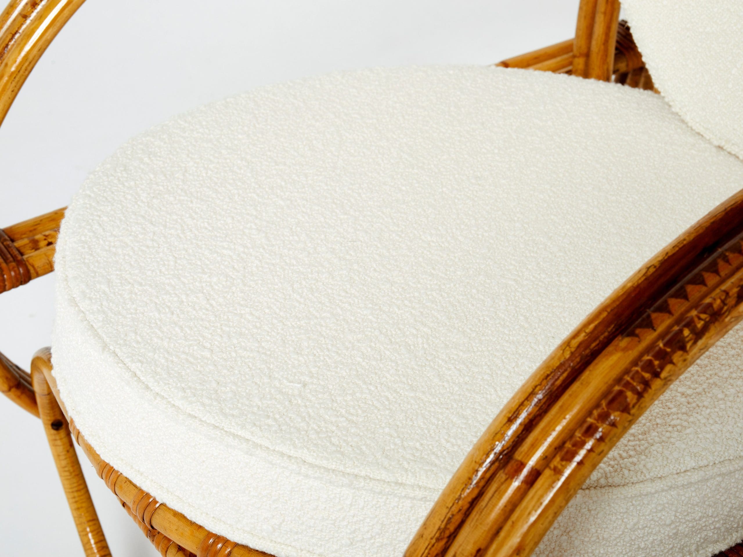 Paire de Fauteuils en Bambou – Années 1960