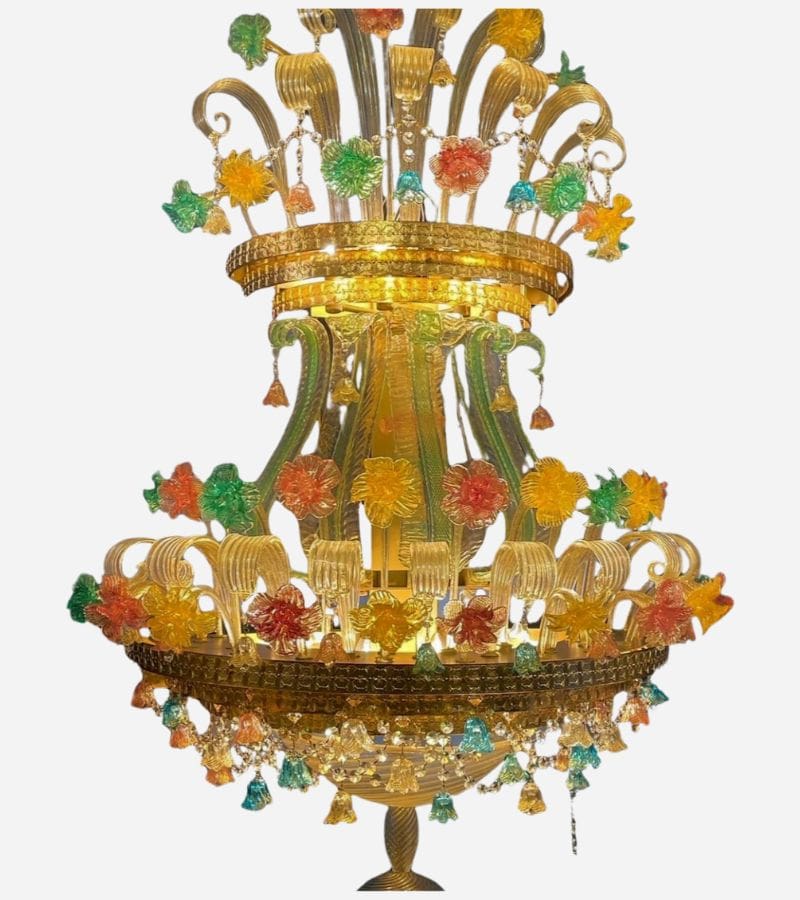 Paire Appliques Murano des années 80