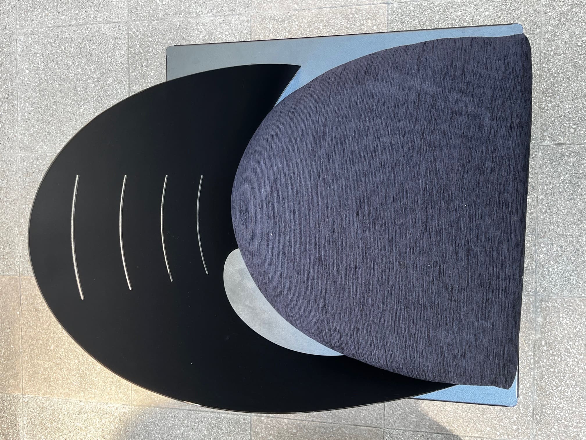 Paire de Chaises en Métal Laqué Noir par Patrice Bonneau