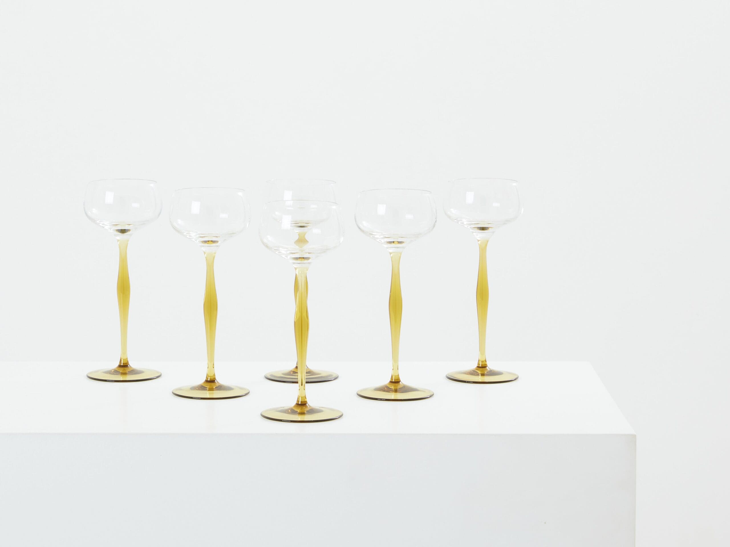 Ensemble de Six Coupes à Champagne Art Nouveau par Peter Behrens, 1898