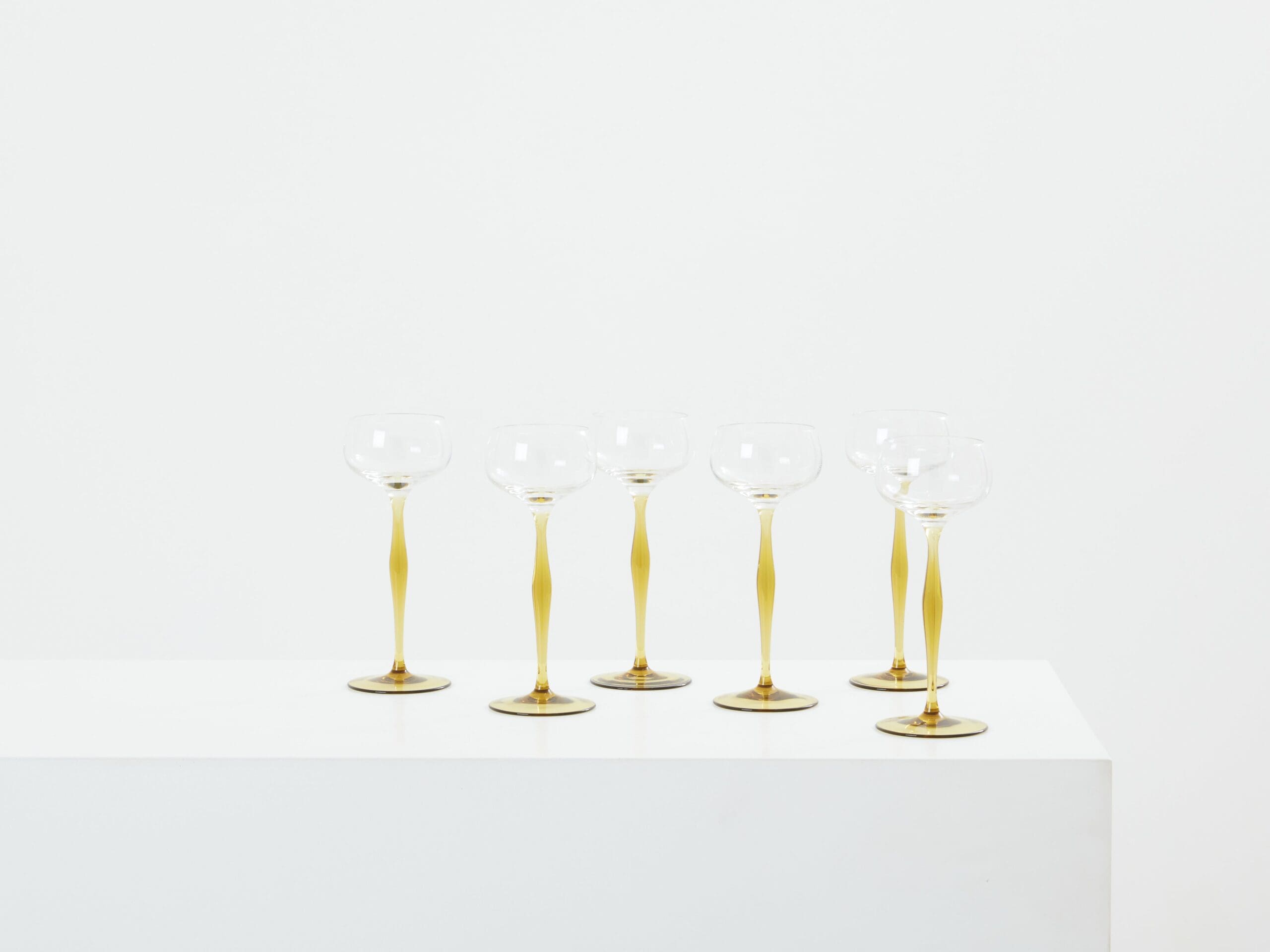 Ensemble de Six Coupes à Champagne Art Nouveau par Peter Behrens, 1898