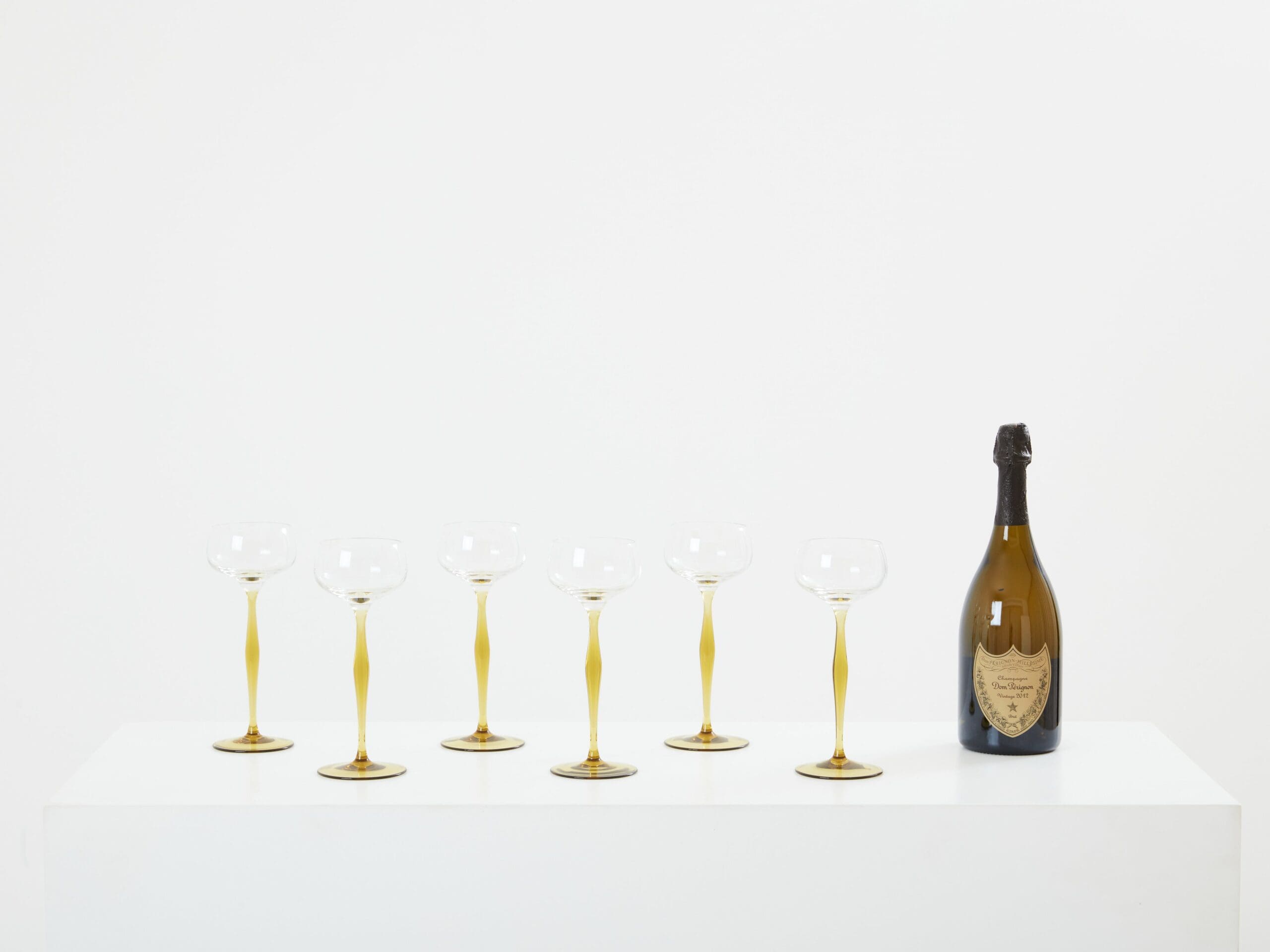 Ensemble de Six Coupes à Champagne Art Nouveau par Peter Behrens, 1898
