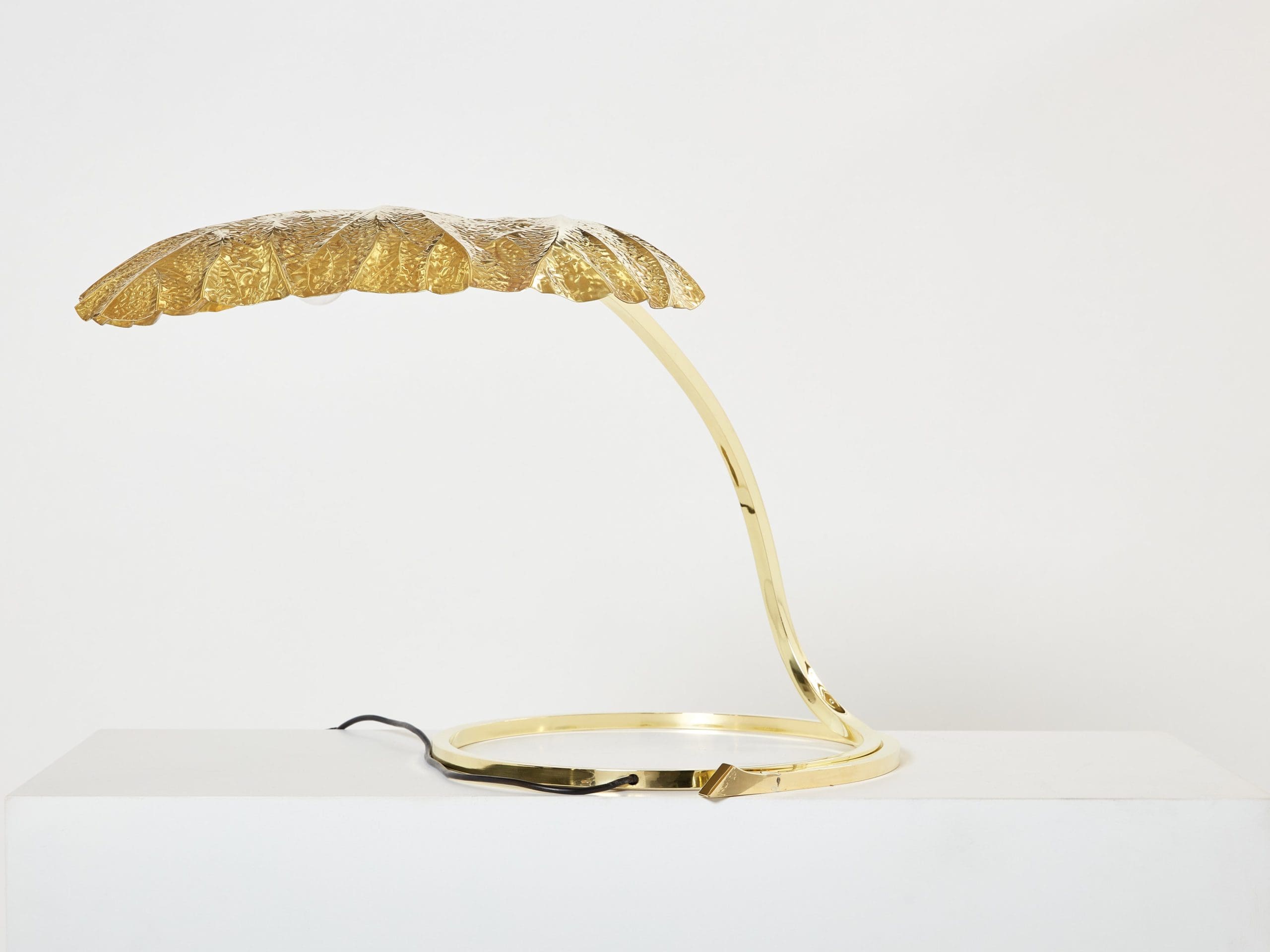 Lampe de Table Rhubarb en Laiton par Tommaso Barbi – Bottega Gadda, 1970s | Época