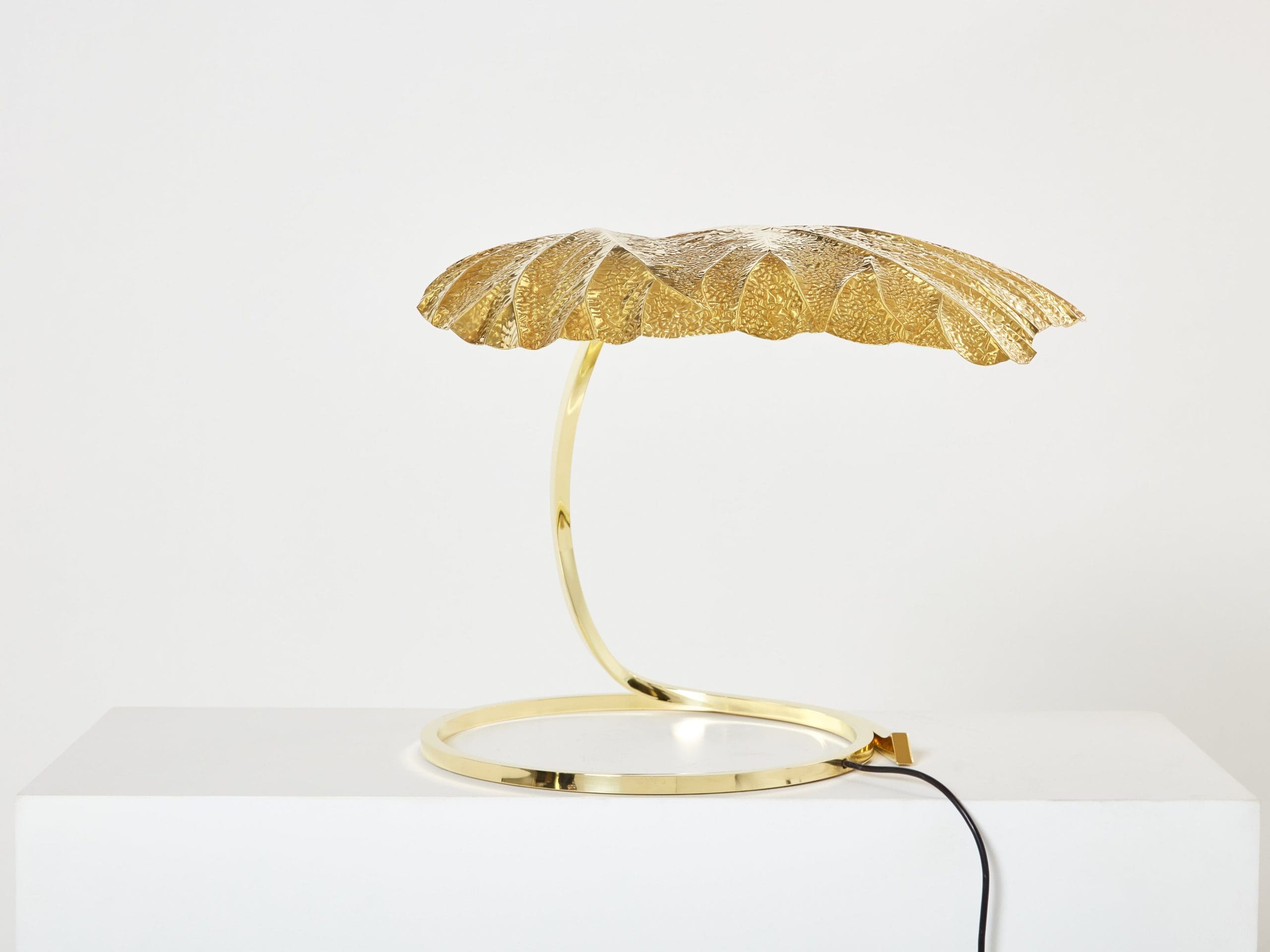 Lampe de Table Rhubarb en Laiton par Tommaso Barbi – Bottega Gadda, 1970s | Época