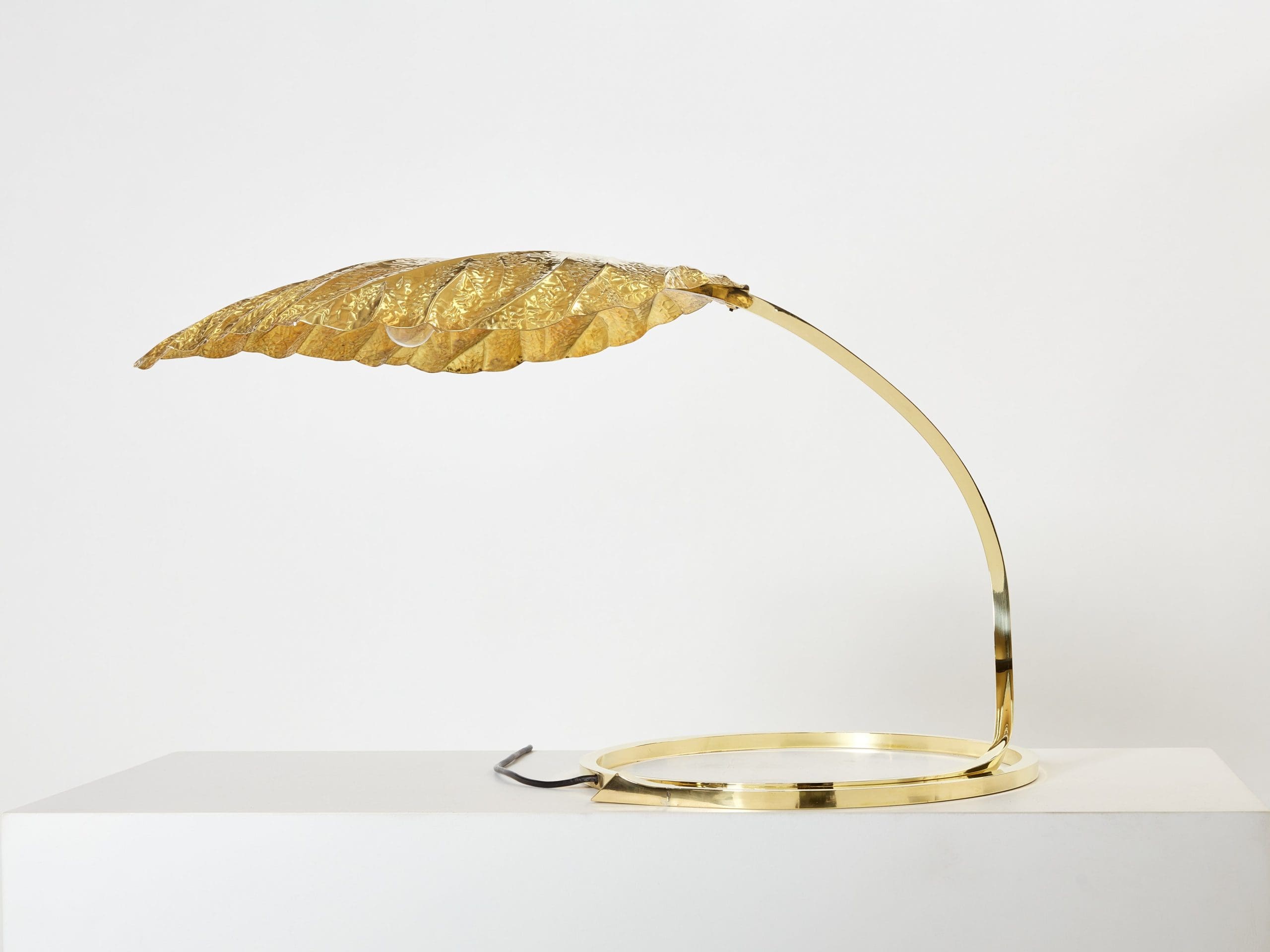 Lampe de Table Rhubarb en Laiton par Tommaso Barbi – Bottega Gadda, 1970s | Época