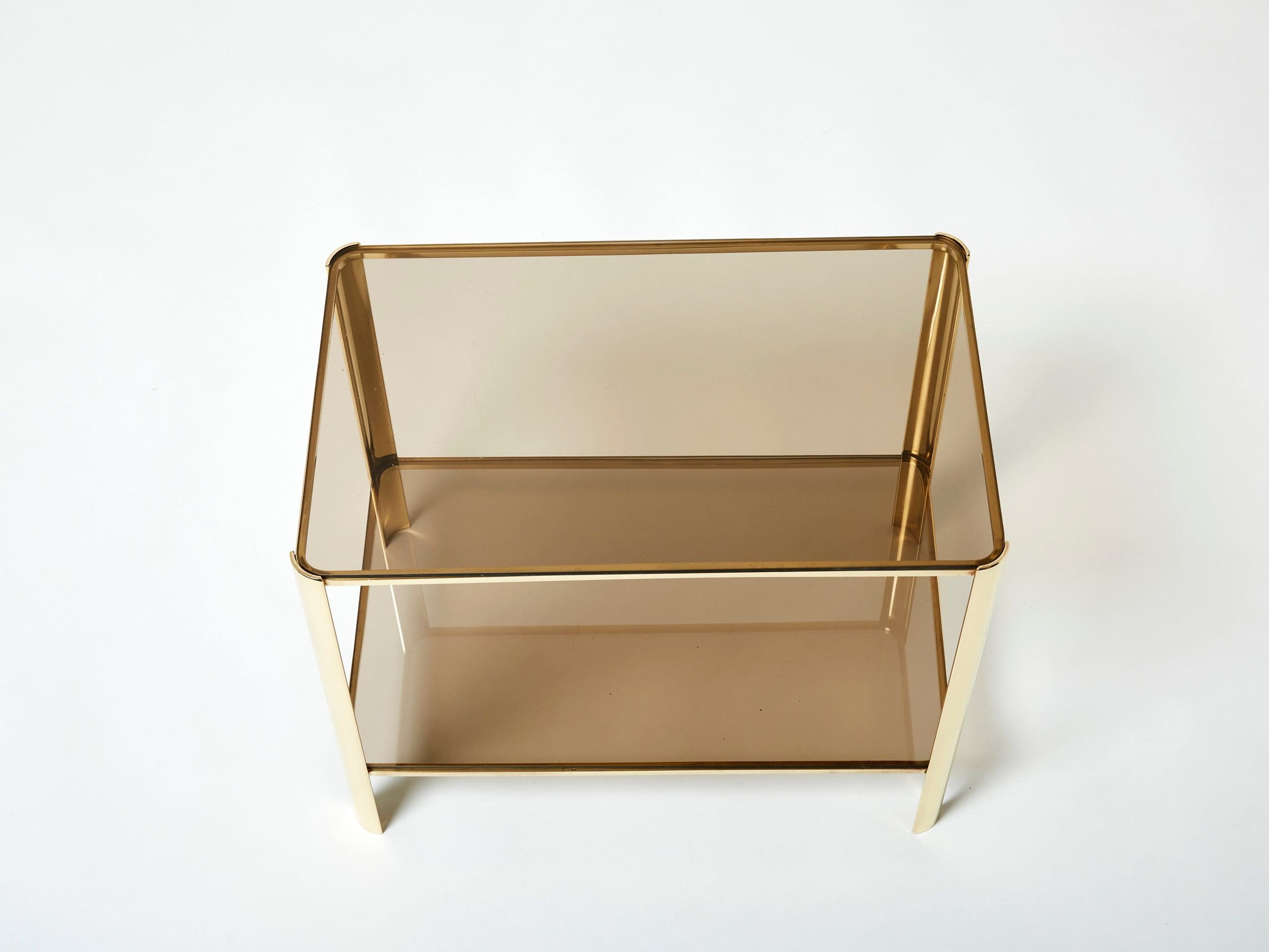 Table Basse à Deux Niveaux par J.T. Lepelletier pour Broncz, Années 1960
