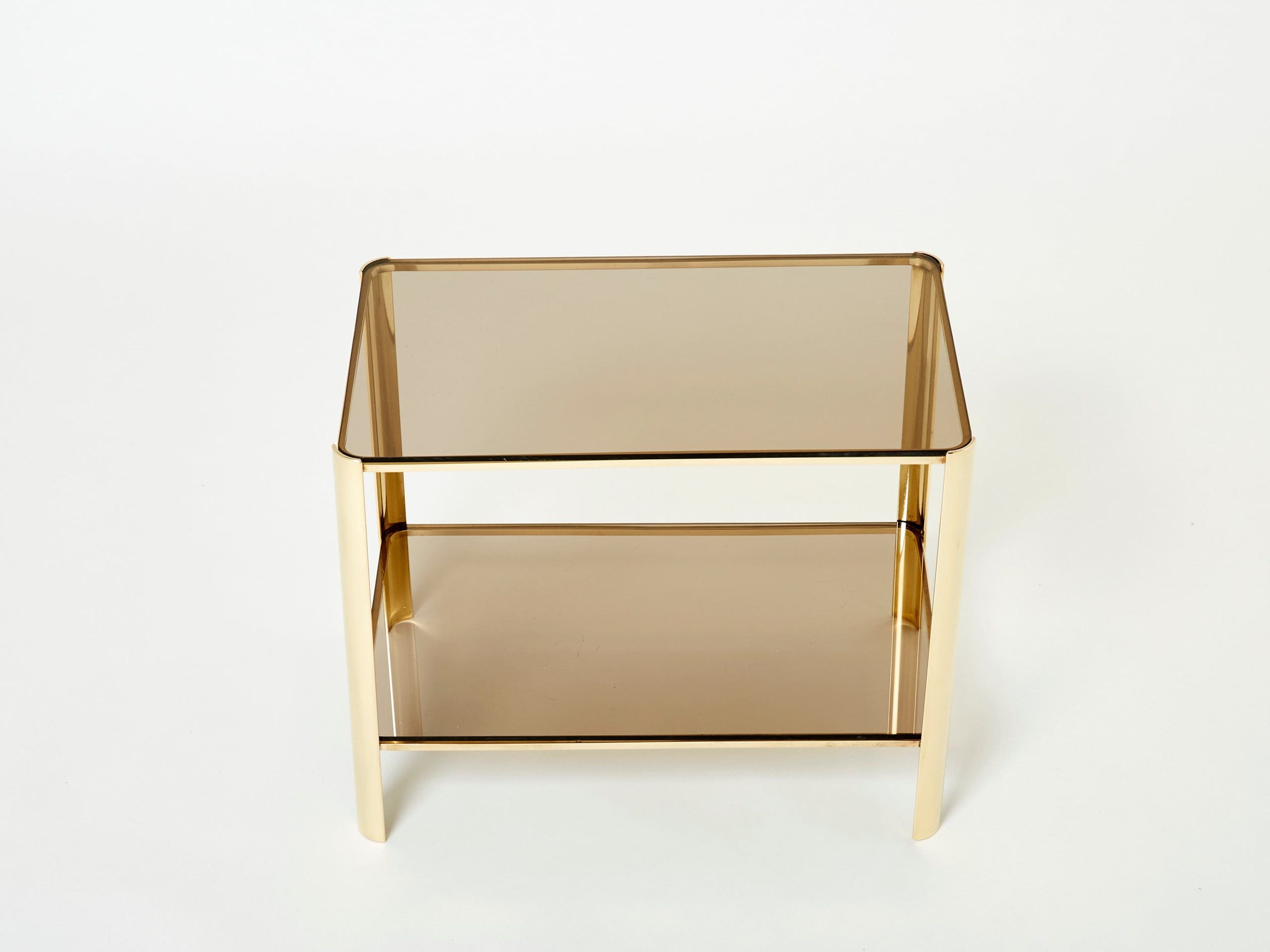 Table Basse à Deux Niveaux par J.T. Lepelletier pour Broncz, Années 1960
