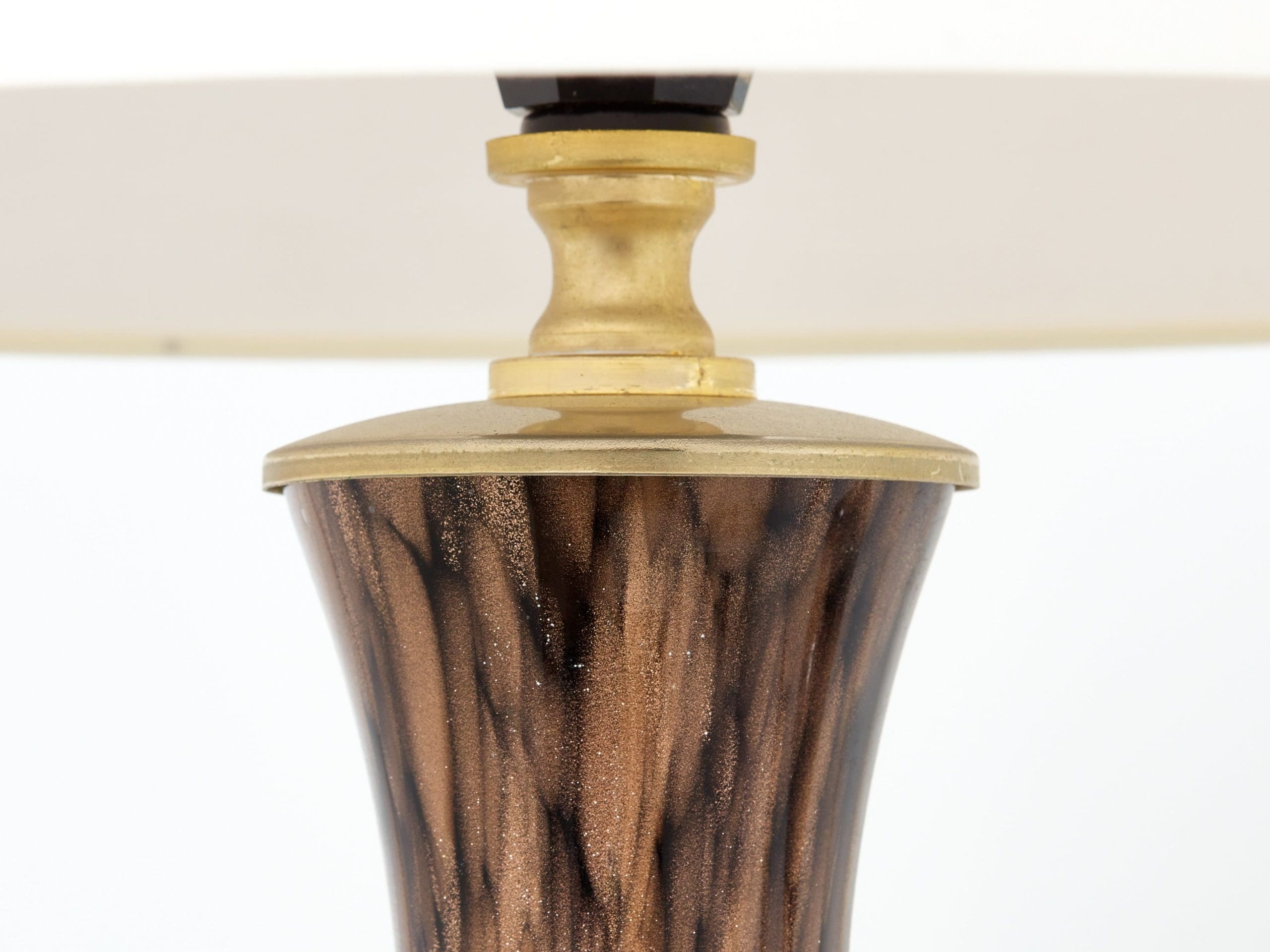 Lampes de Table en Verre Murano ‘Avventurina’ par Vincenzo Nason, Années 1960