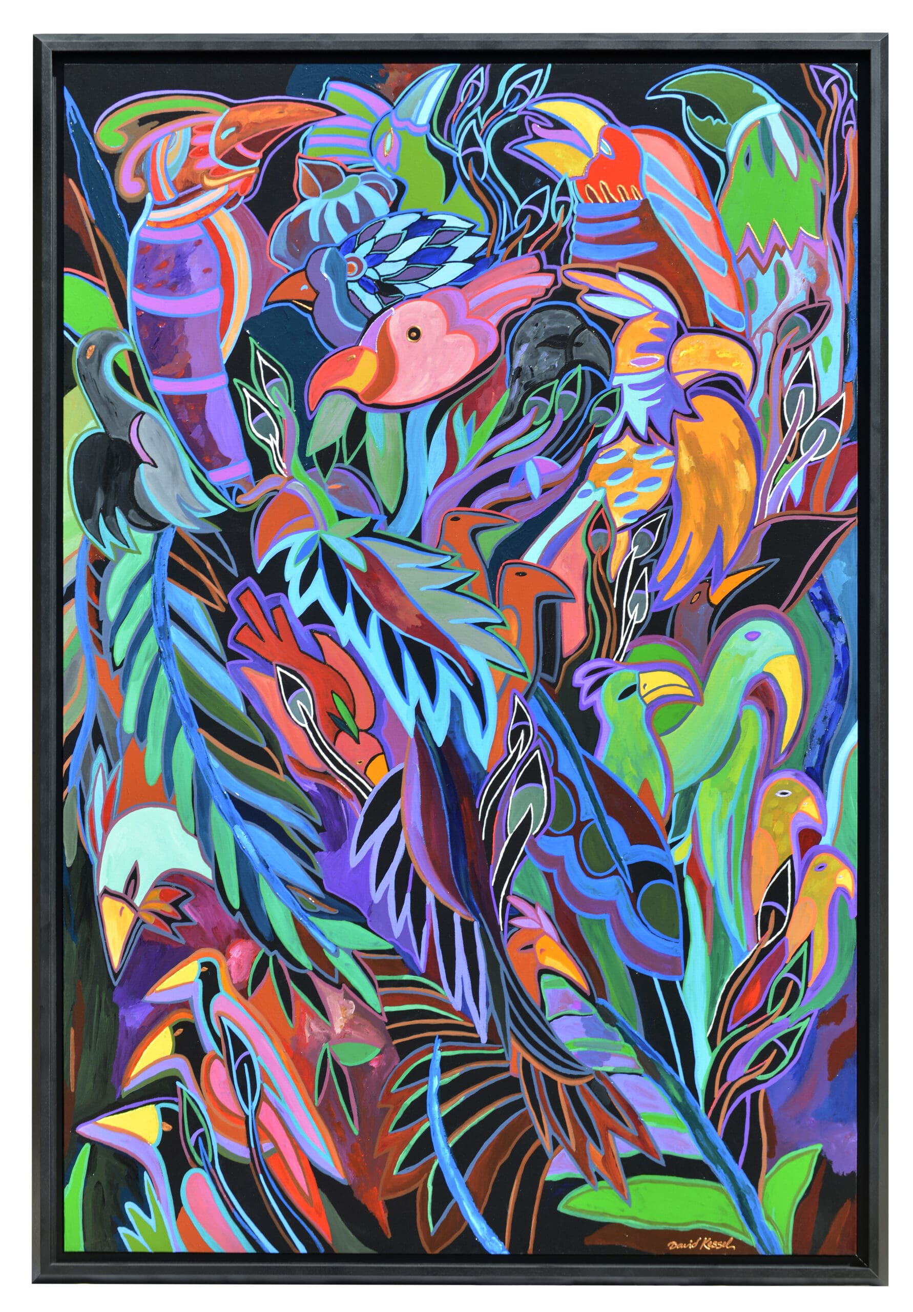 Lithographie « Brazil ou l’arbre aux oiseaux » par David Kessel