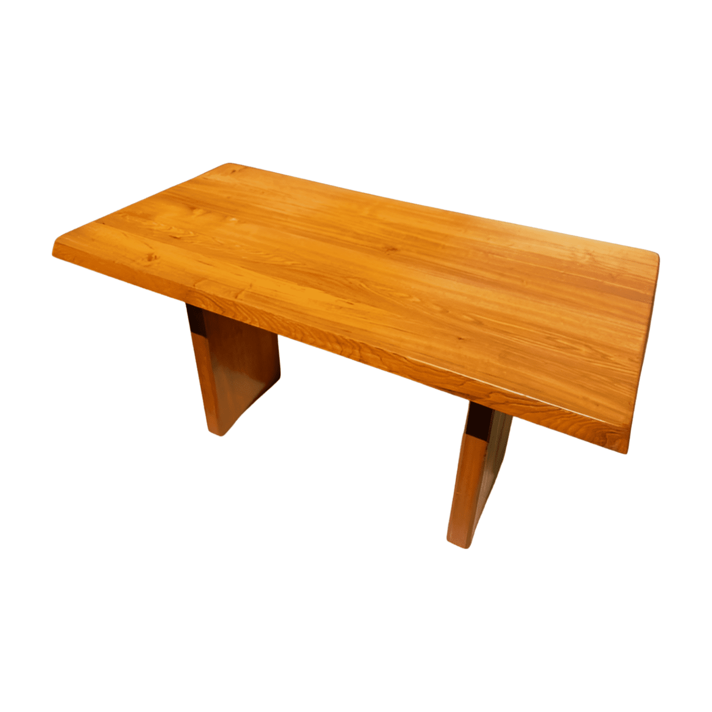 Pierre Chapo – Ensemble de Table et Bancs T14A, Circa 1970
