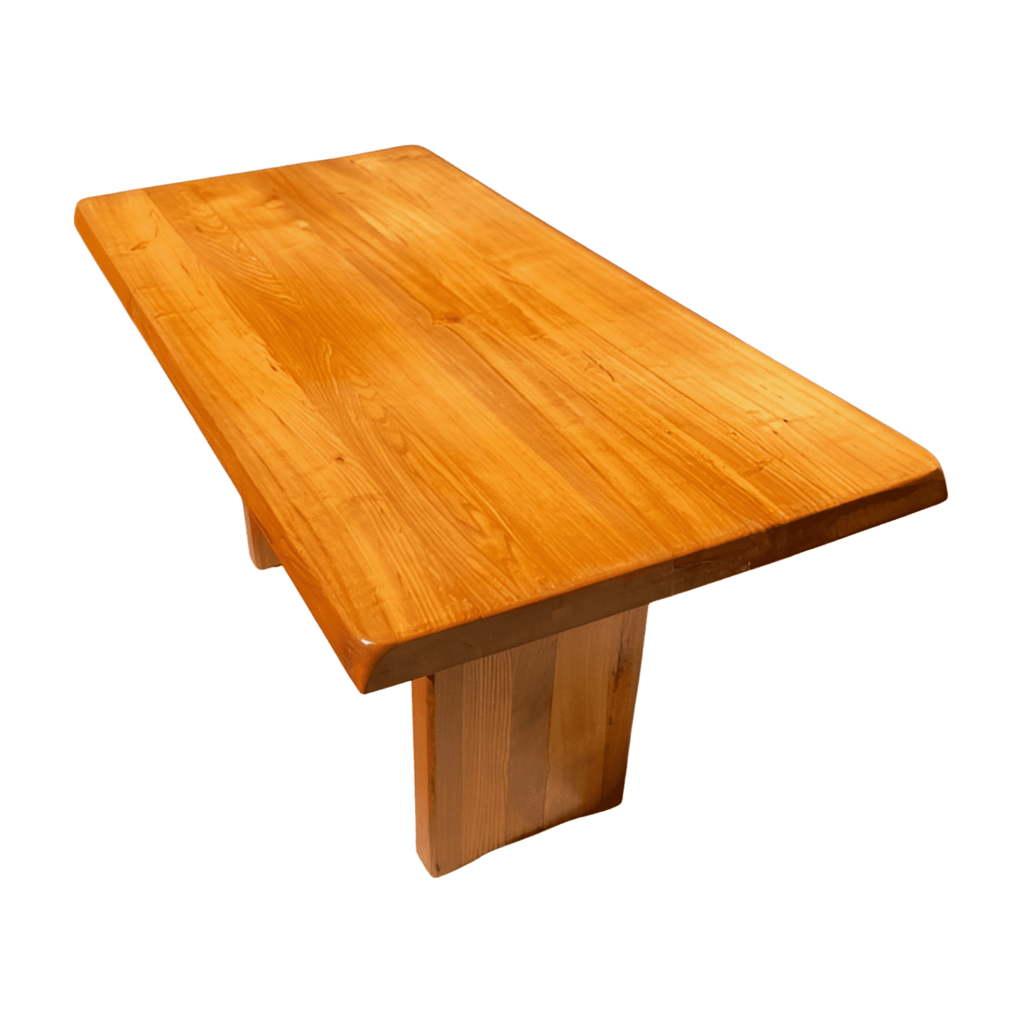 Pierre Chapo – Ensemble de Table et Bancs T14A, Circa 1970