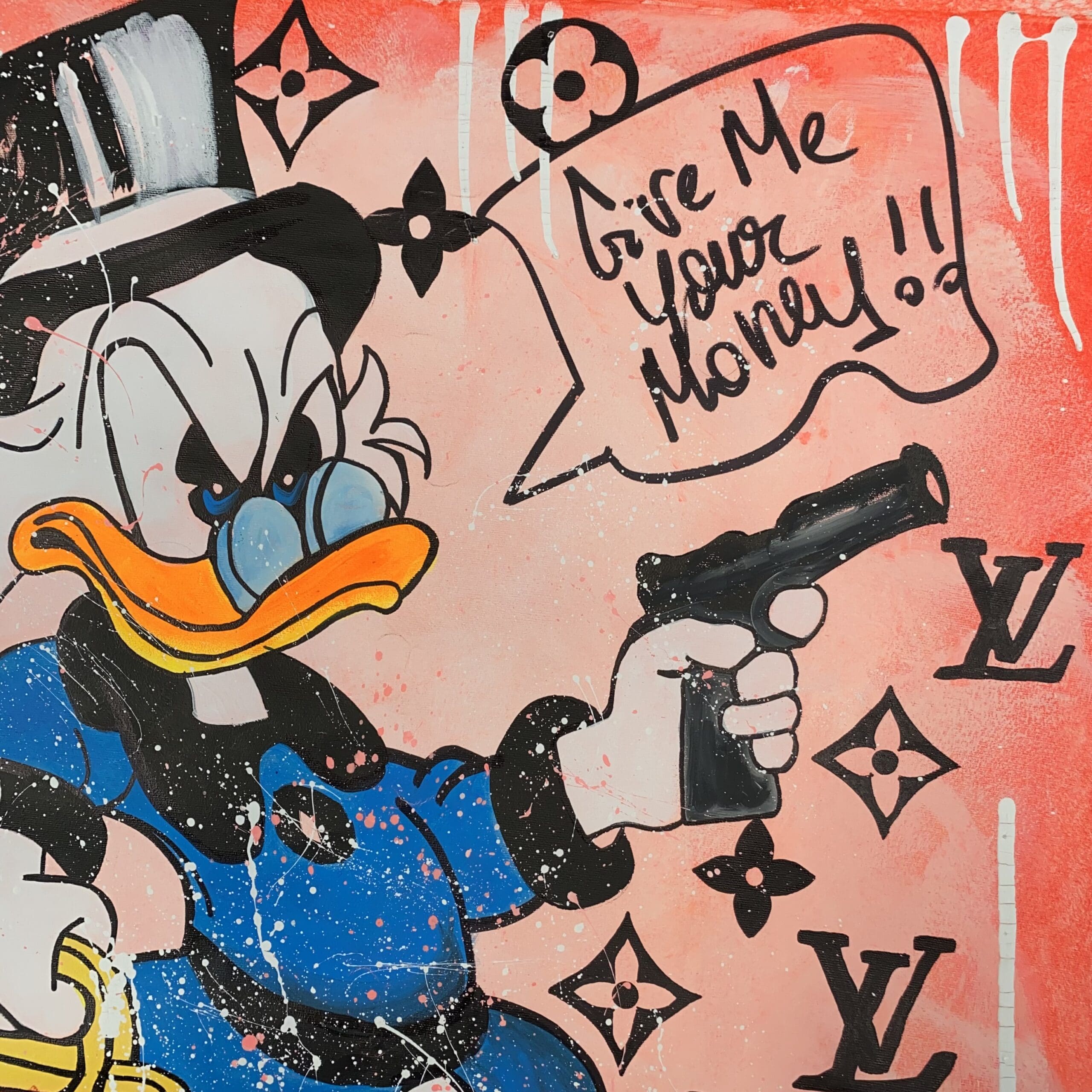 « Give Me Your Money » par Clems : L’Art du Luxe et de la Provocation