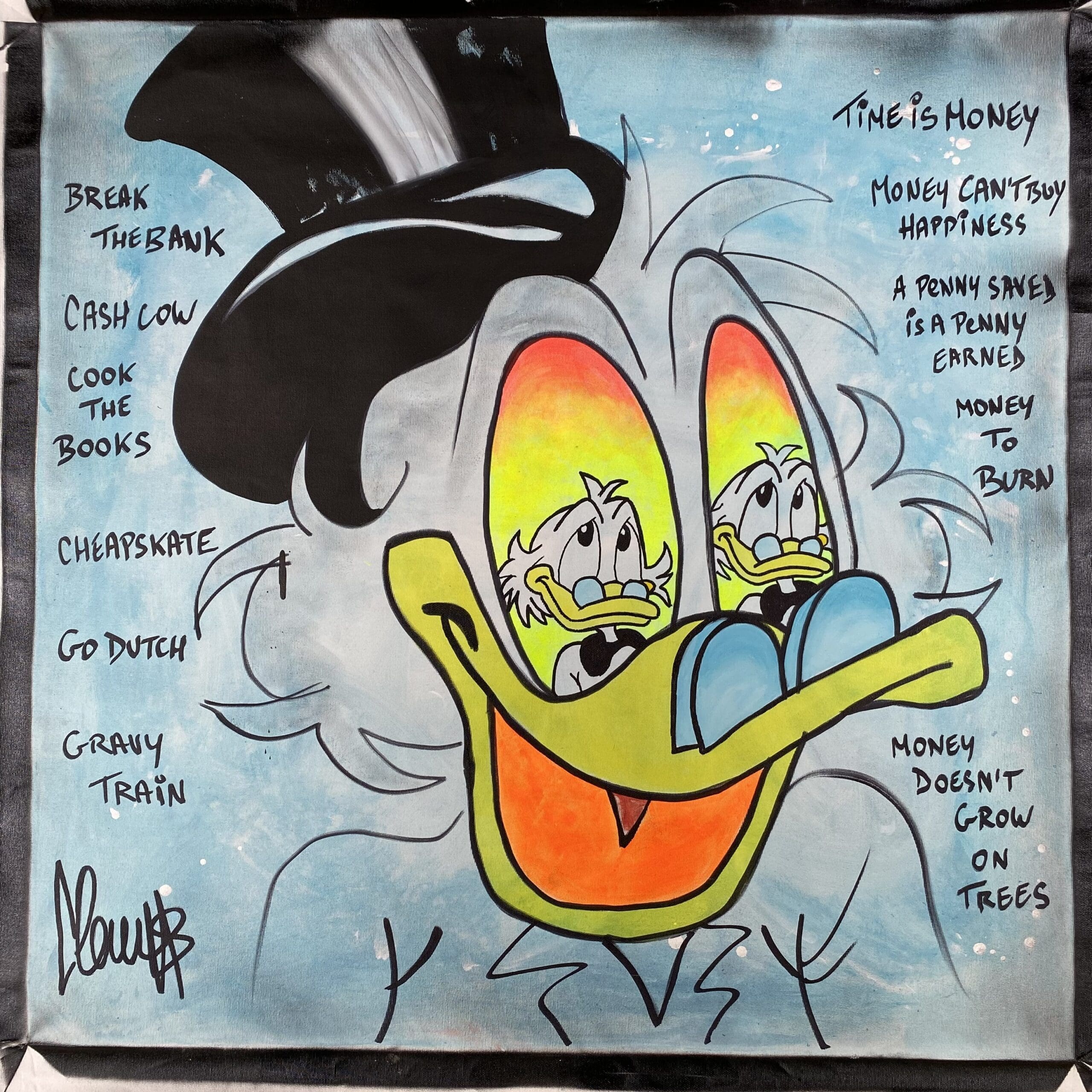 « Picsou Gravy Train » par Clems : Une Satire Mordante de la Culture Financière