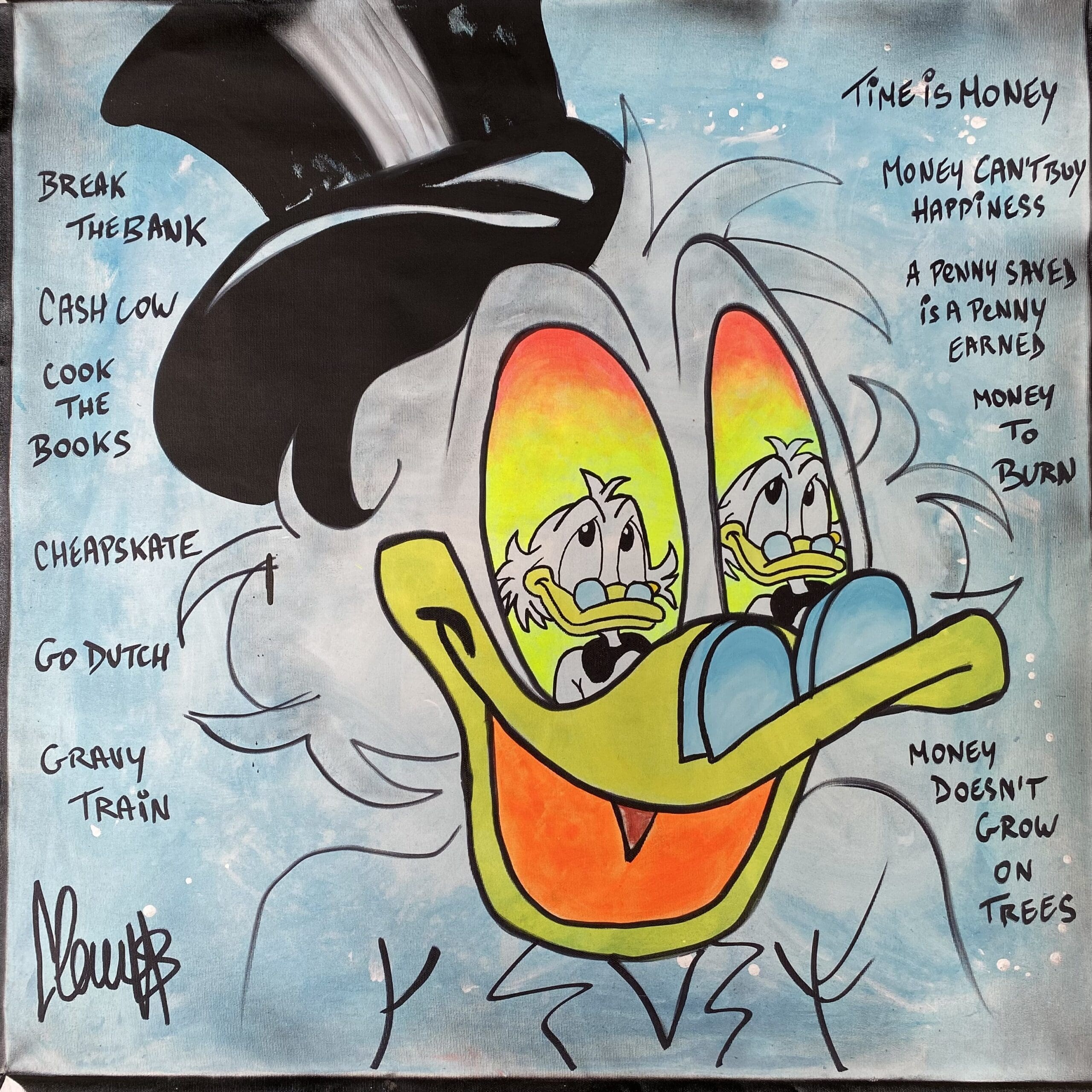 « Picsou Gravy Train » par Clems : Une Satire Mordante de la Culture Financière