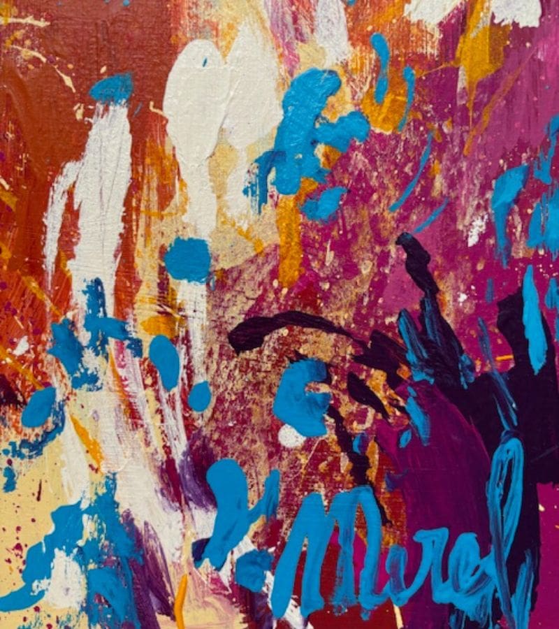 Life takes letting go – Peinture contemporaine expressive | Merel 2024