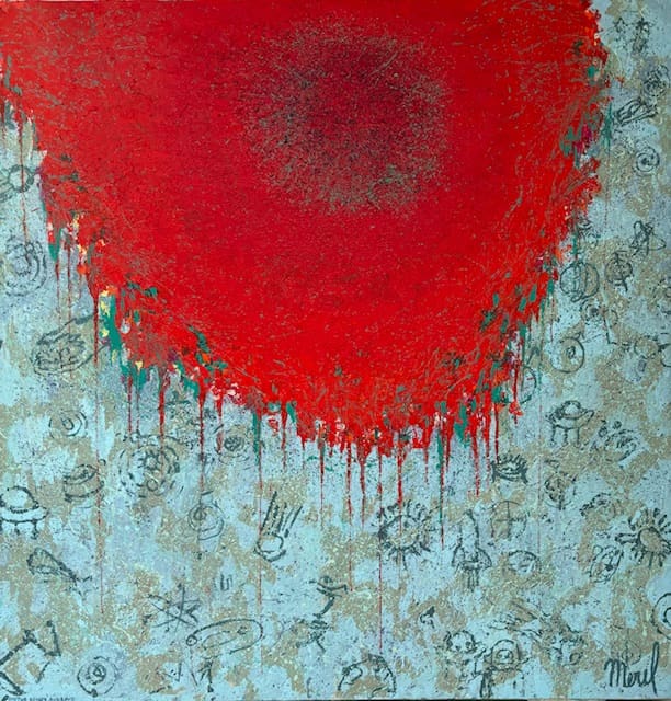 The Black Hole Was Fading Into Red – Œuvre symbolique | Merel 2023