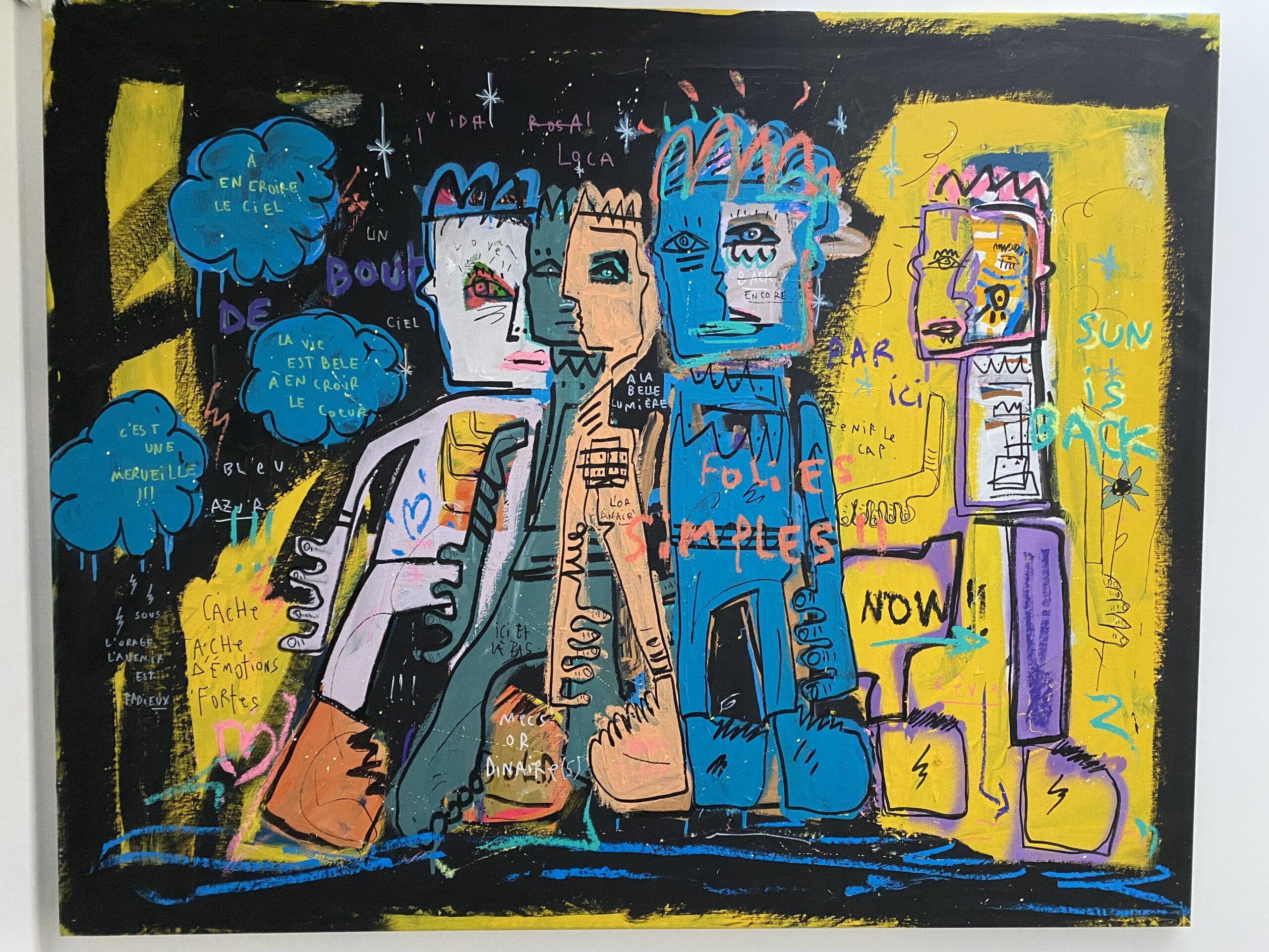 « Pas grand chose à dire » – Une Œuvre Captivante de Jazzu, Artiste Émergent du Marché de l’Art