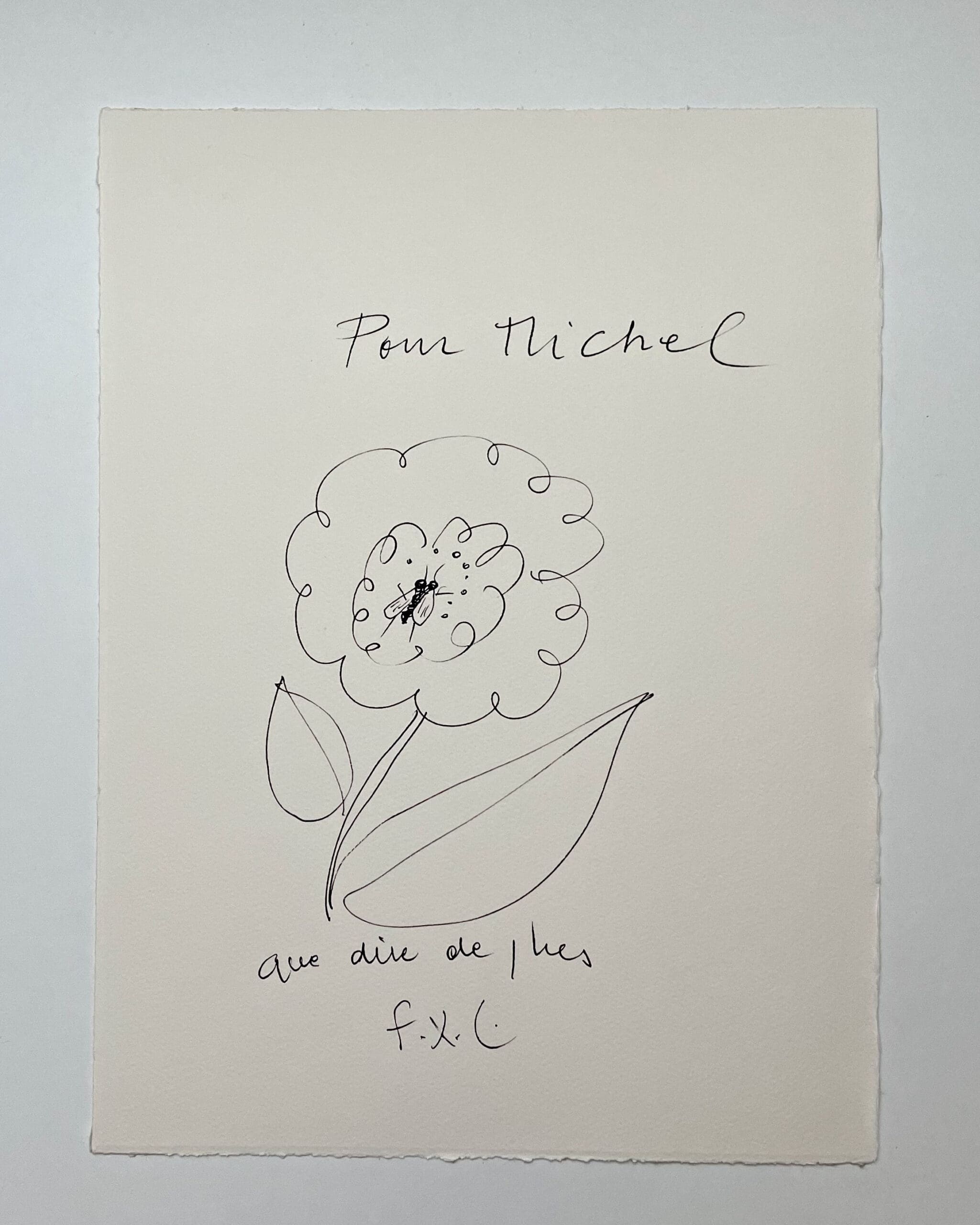 « L’Abeille et la Fleur » par François-Xavier Lalanne : La Poésie du Trait Minimal