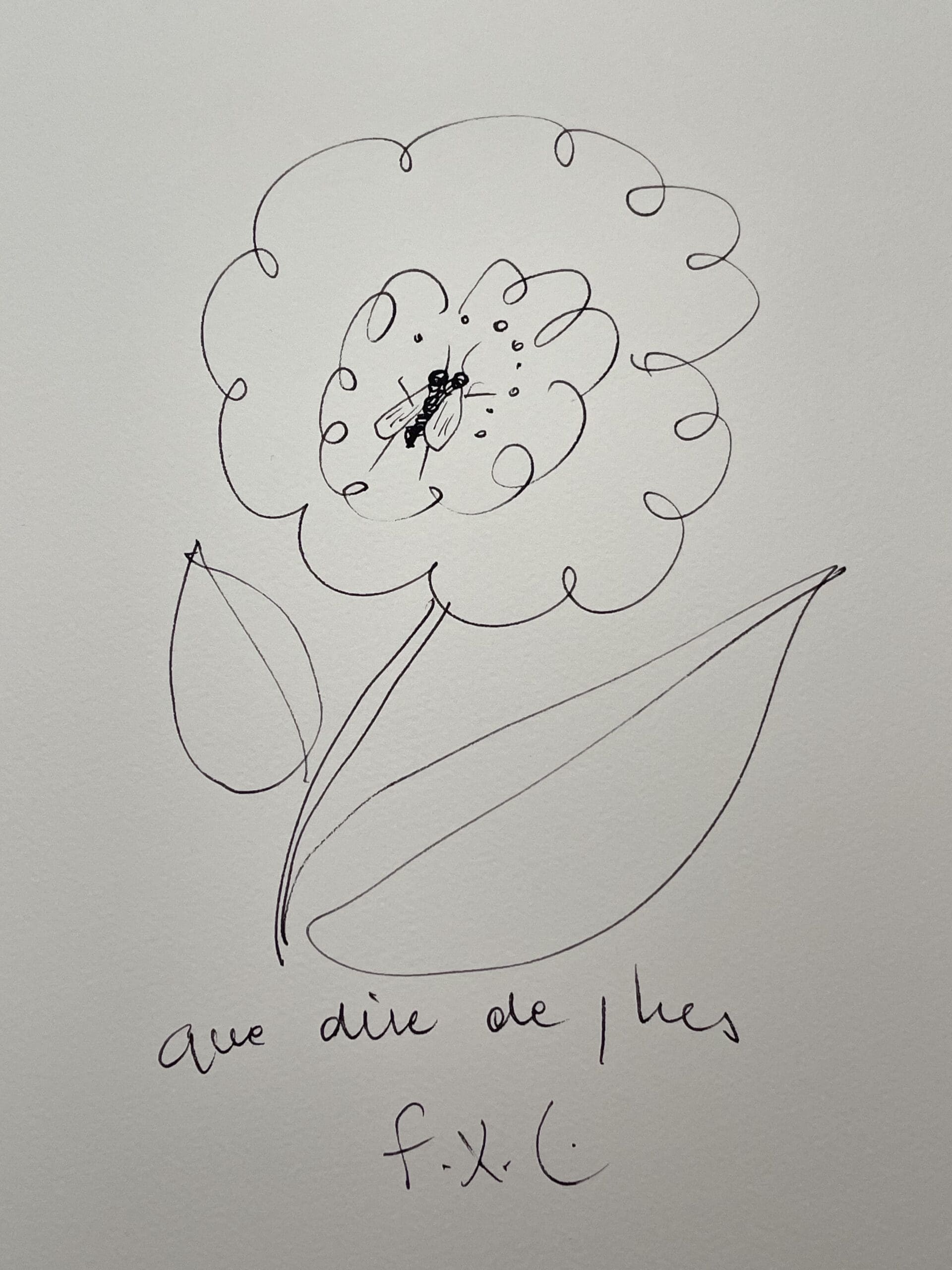 « L’Abeille et la Fleur » par François-Xavier Lalanne : La Poésie du Trait Minimal