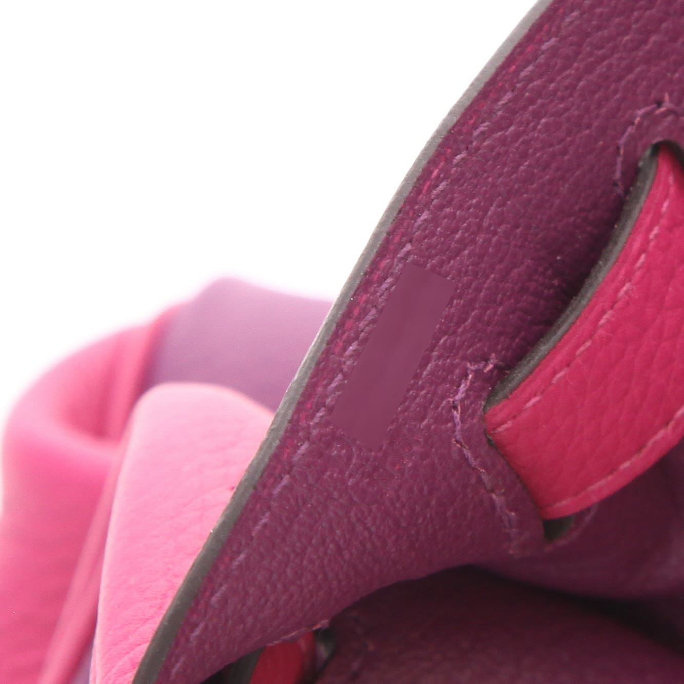 Sac à main Hermès Kelly 28 cm en cuir togo bicolore violet et rose – État comme neuf
