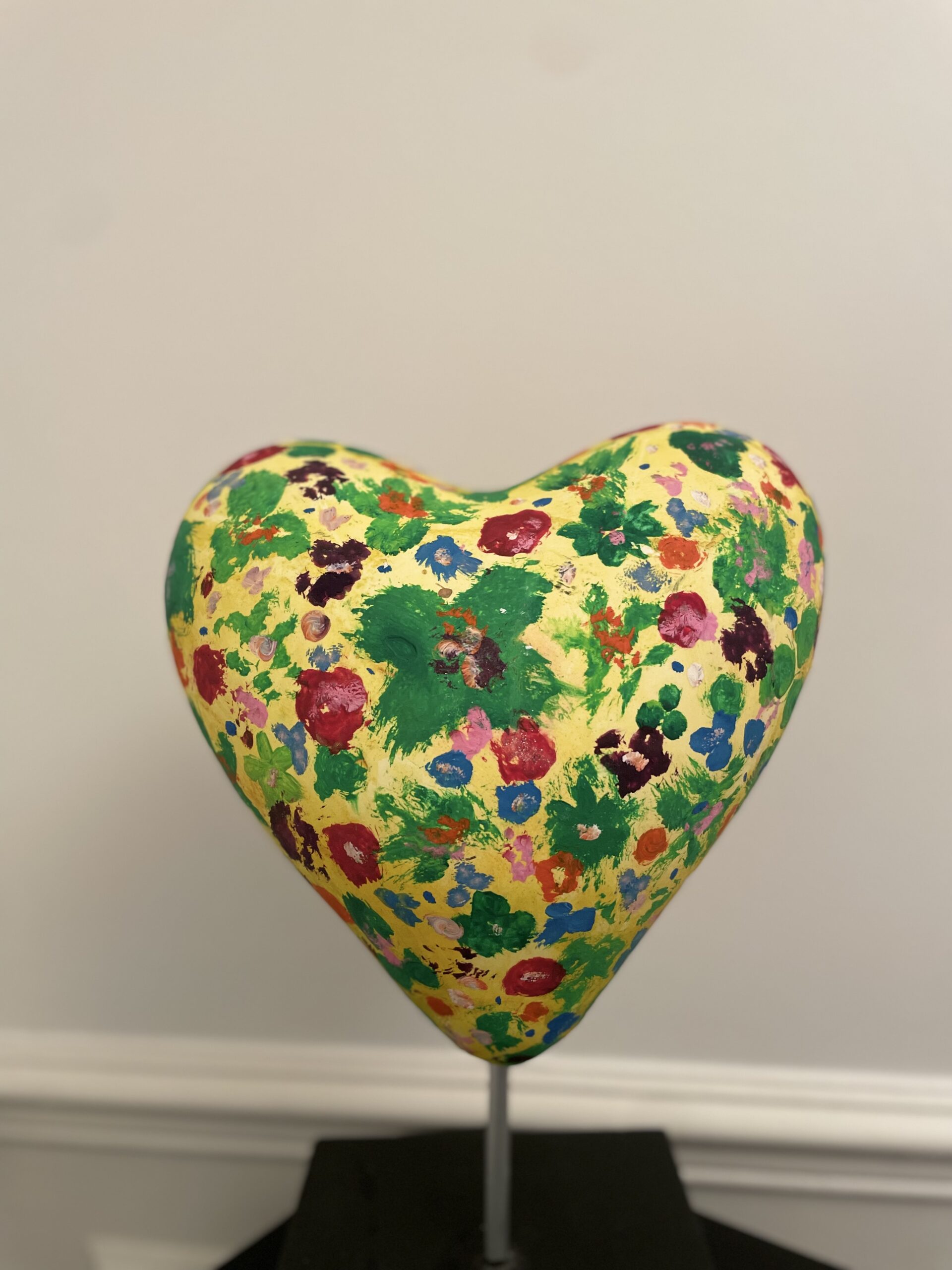 Sculpture « Cœur Fleuri » dans le Style de Jim Dine