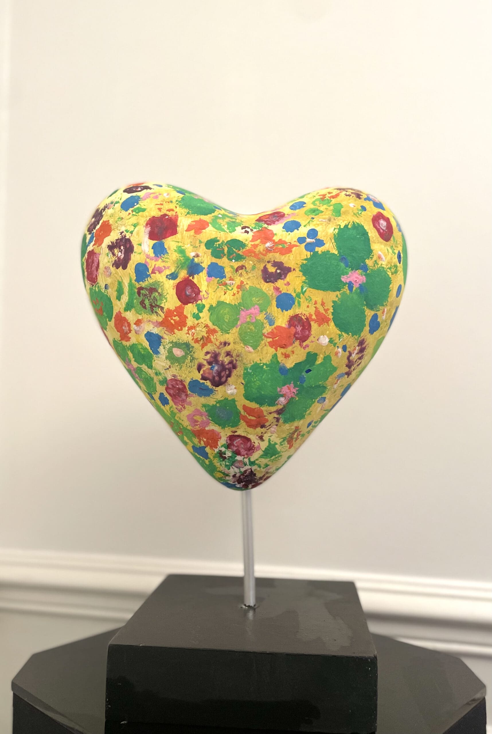 Sculpture « Cœur Fleuri » dans le Style de Jim Dine