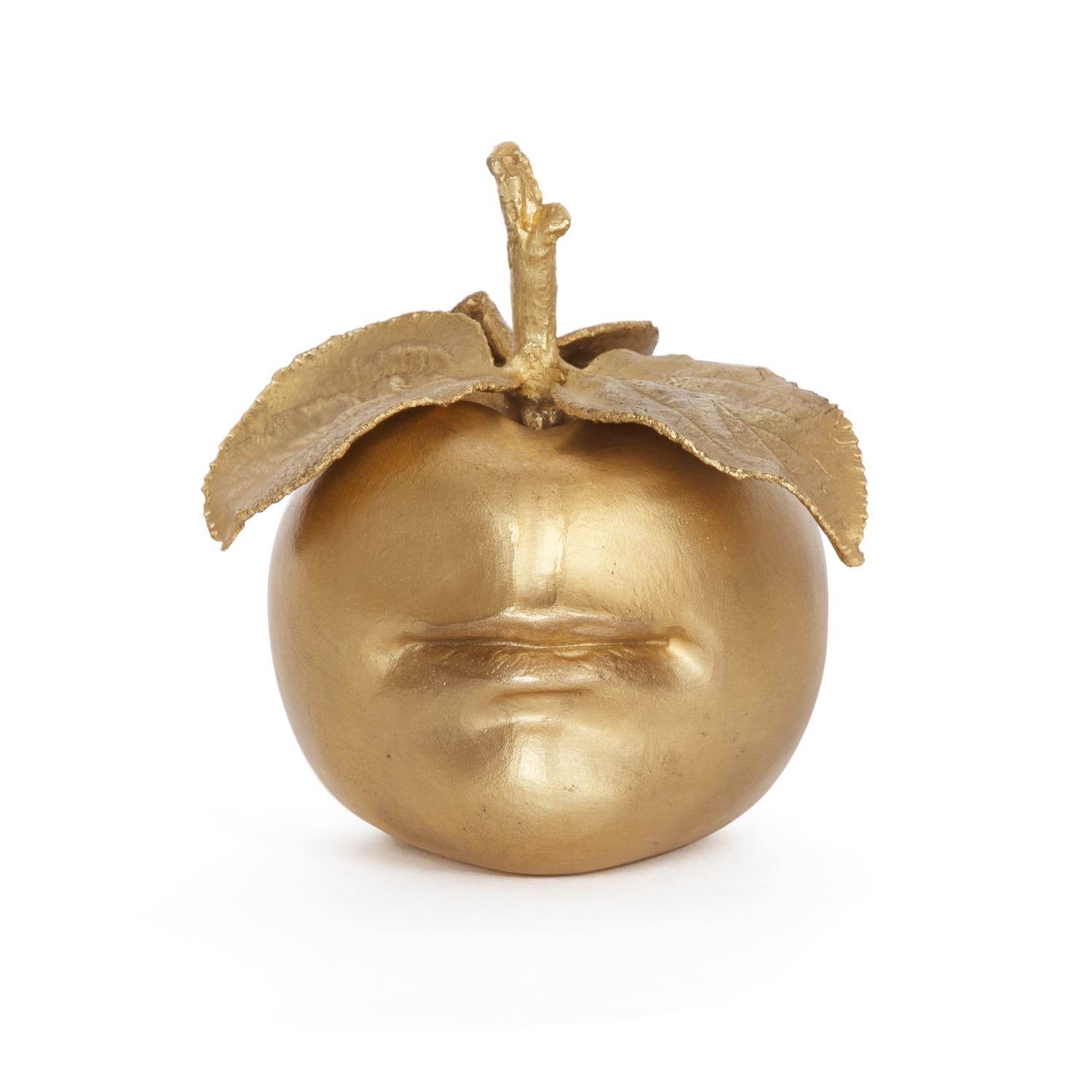Sculpture Claude Lalanne : Pomme Bouche en bronze doré – Édition Artcurial