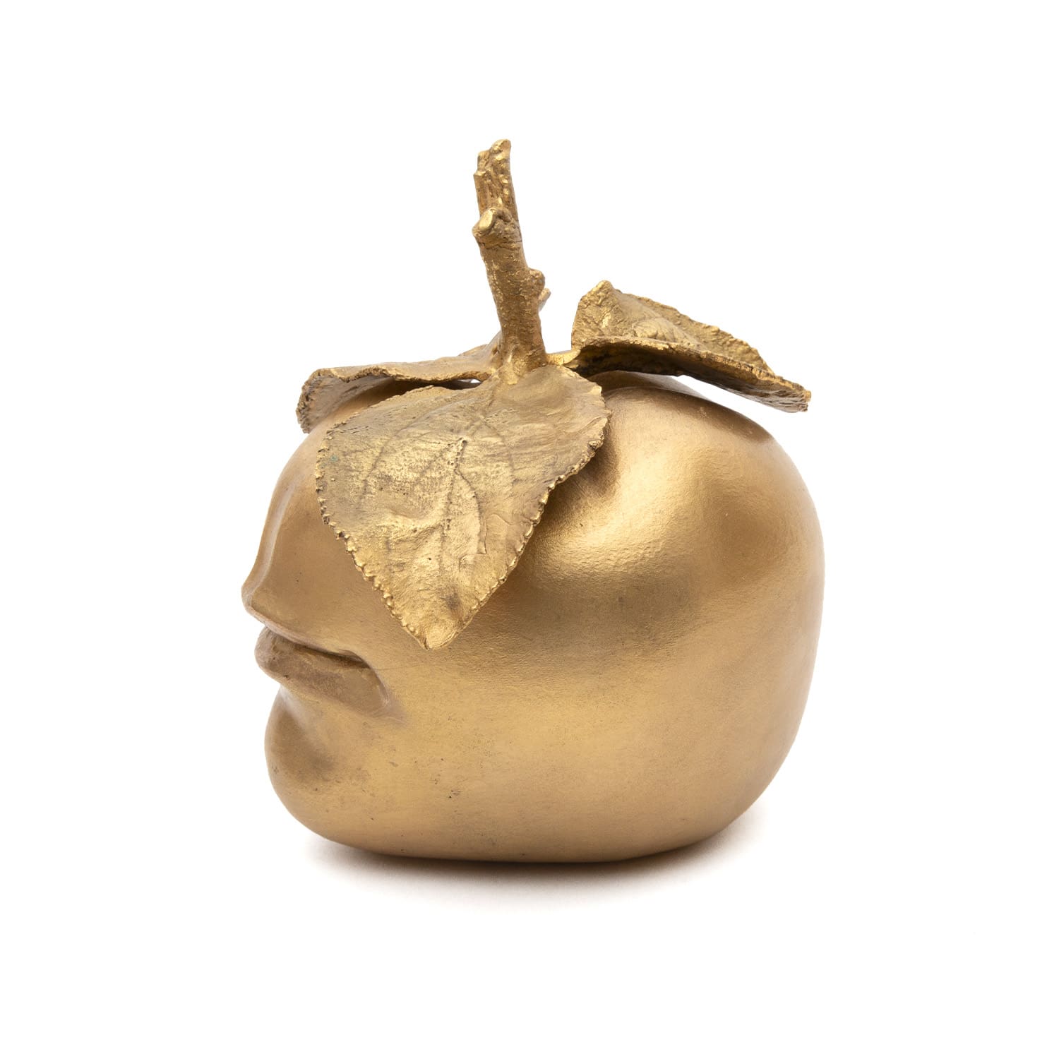 Sculpture Claude Lalanne : Pomme Bouche en bronze doré – Édition Artcurial