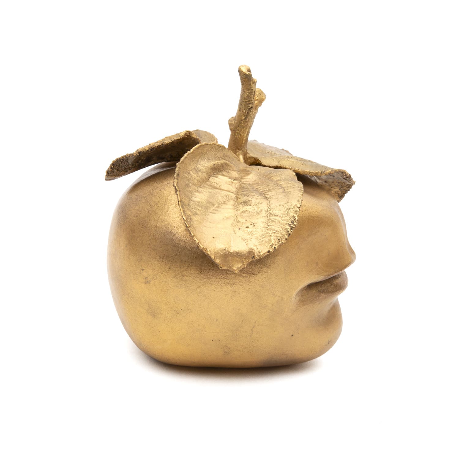 Sculpture Claude Lalanne : Pomme Bouche en bronze doré – Édition Artcurial