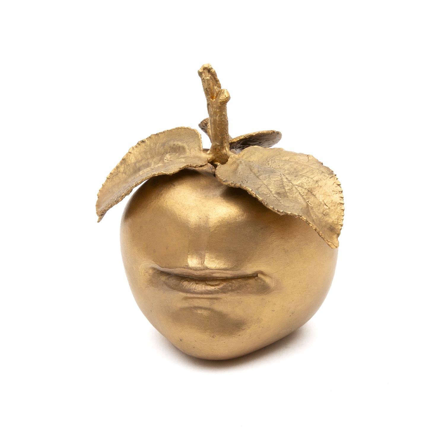 Sculpture Claude Lalanne : Pomme Bouche en bronze doré – Édition Artcurial