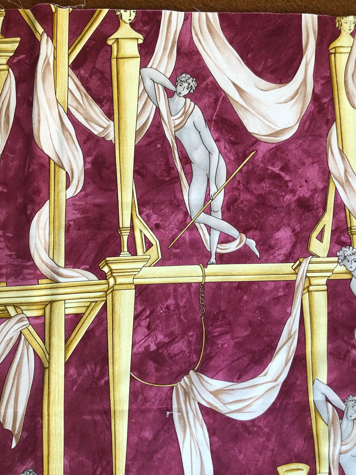 Panneau de Tissu « La Casa degli Efebi » : Une Œuvre Rare de Gio Ponti pour Avigdor