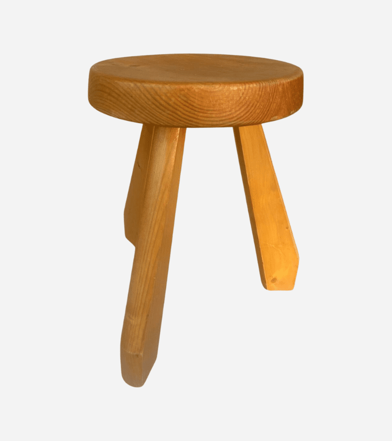 Tabouret « Sandoz » par Charlotte Perriand pour Les Arcs (1969)