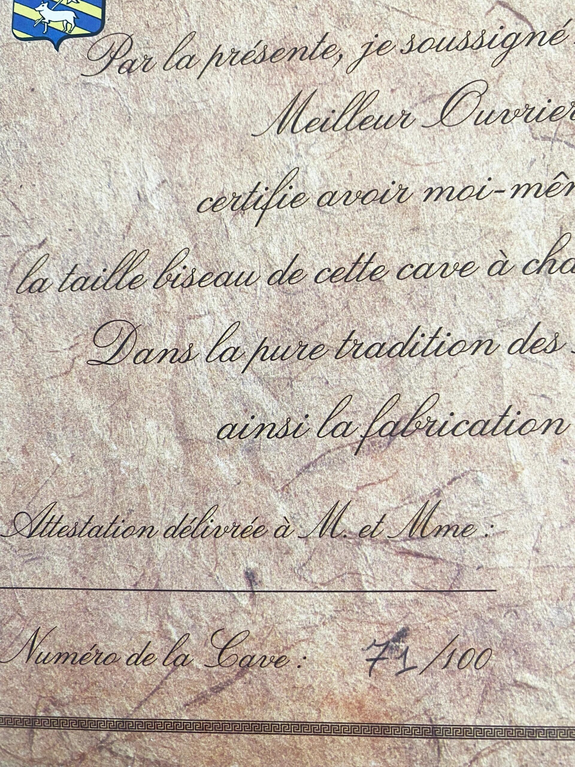 Cave à Champagne en Cristal – Jacques Chanel, Meilleur Ouvrier de France (1982)