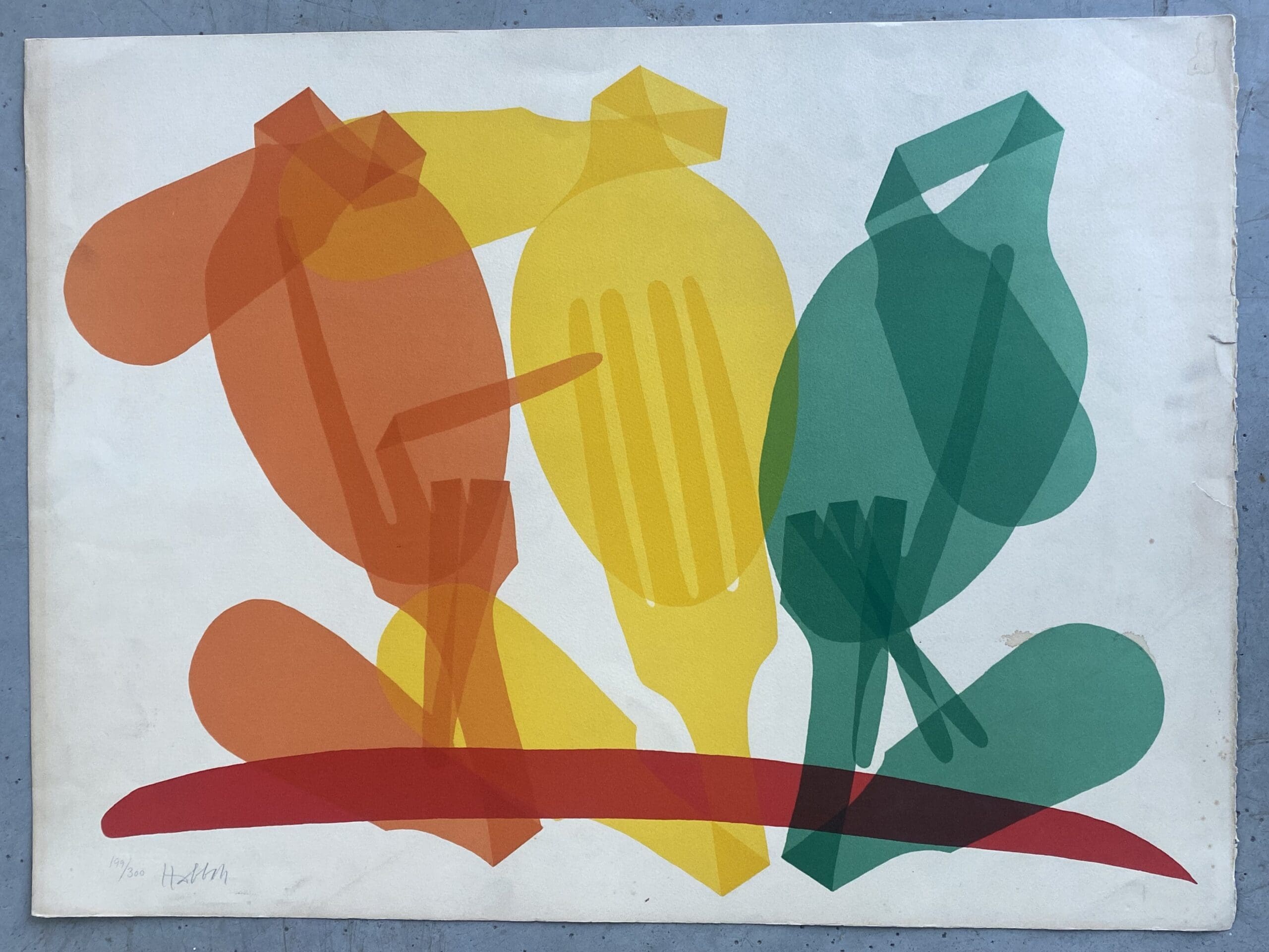 Abraham Habbah – « Pop Kitchen », 1970 : Lithographie Numérotée