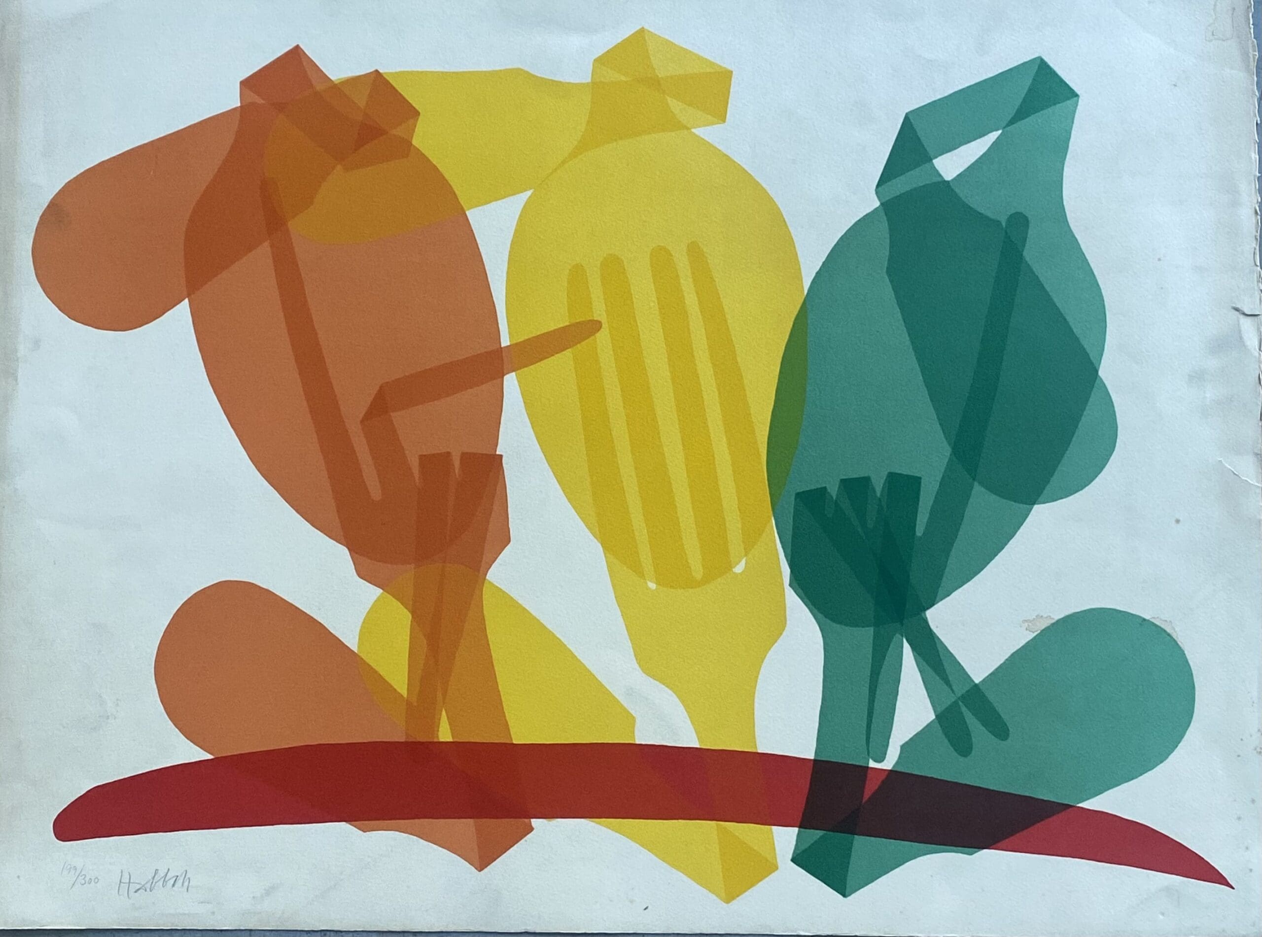 Abraham Habbah – « Pop Kitchen », 1970 : Lithographie Numérotée