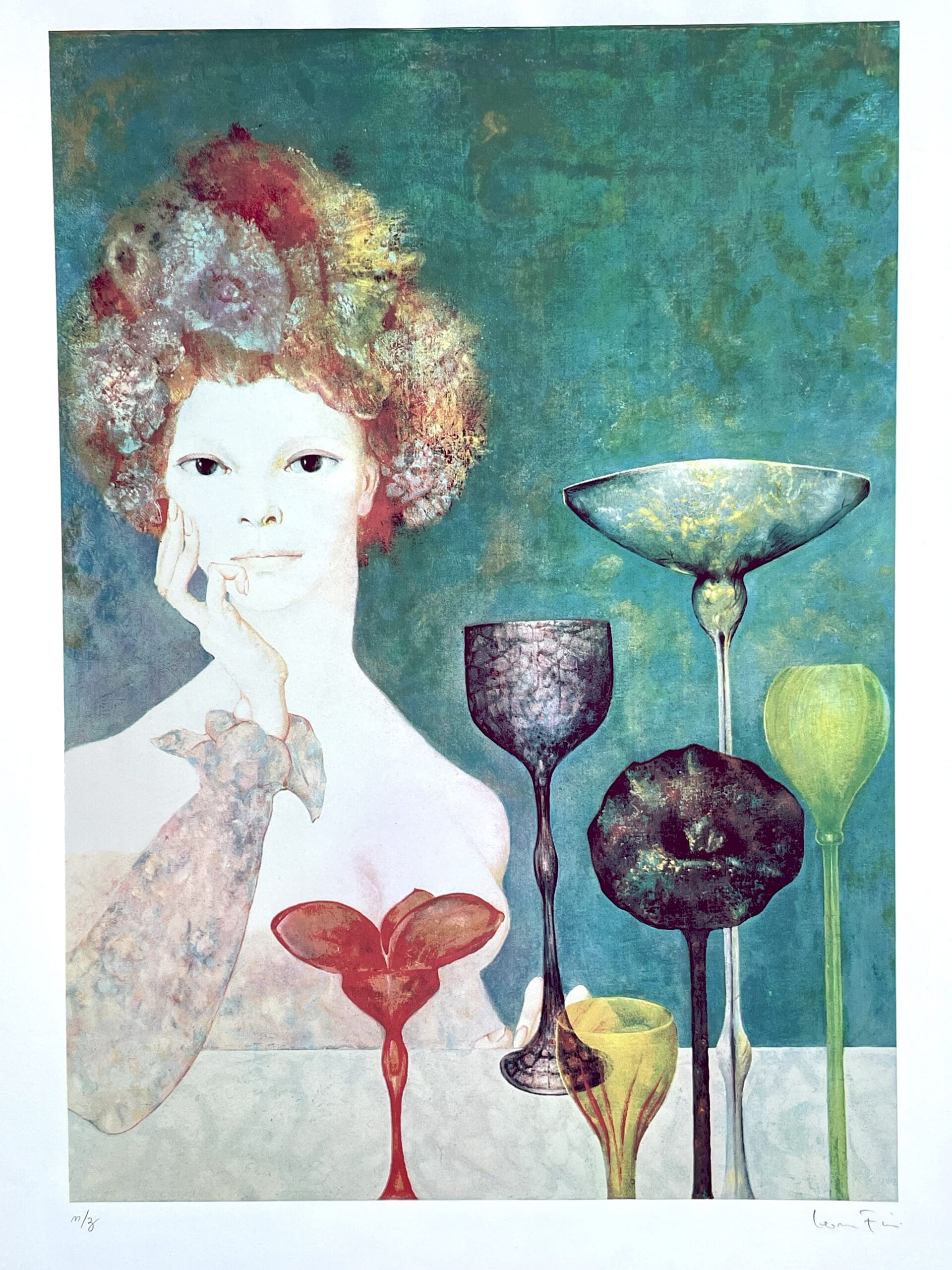 Autoportrait rare de Leonor Fini – Sérigraphie originale numérotée N/Z