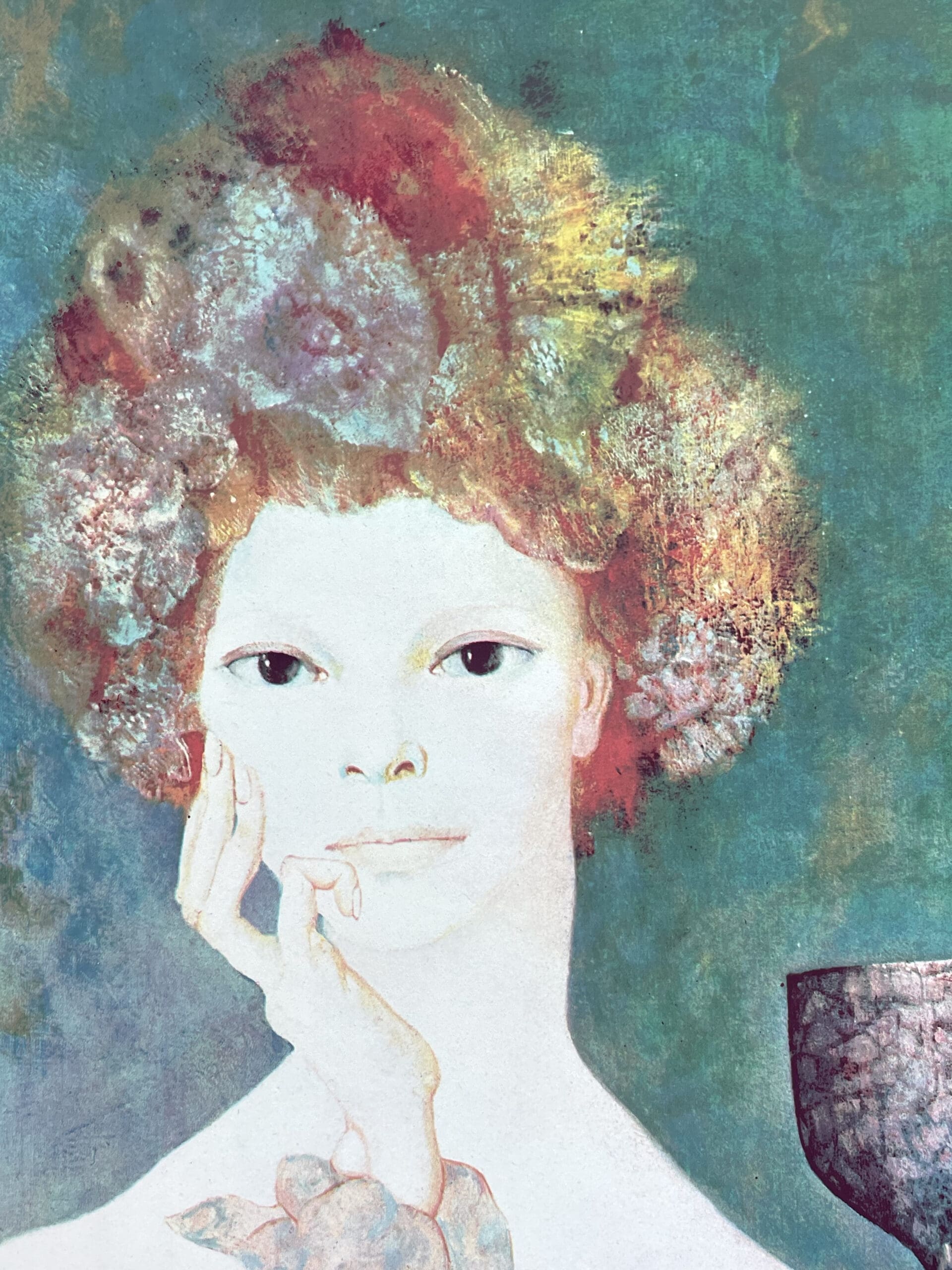 Autoportrait rare de Leonor Fini – Sérigraphie originale numérotée N/Z