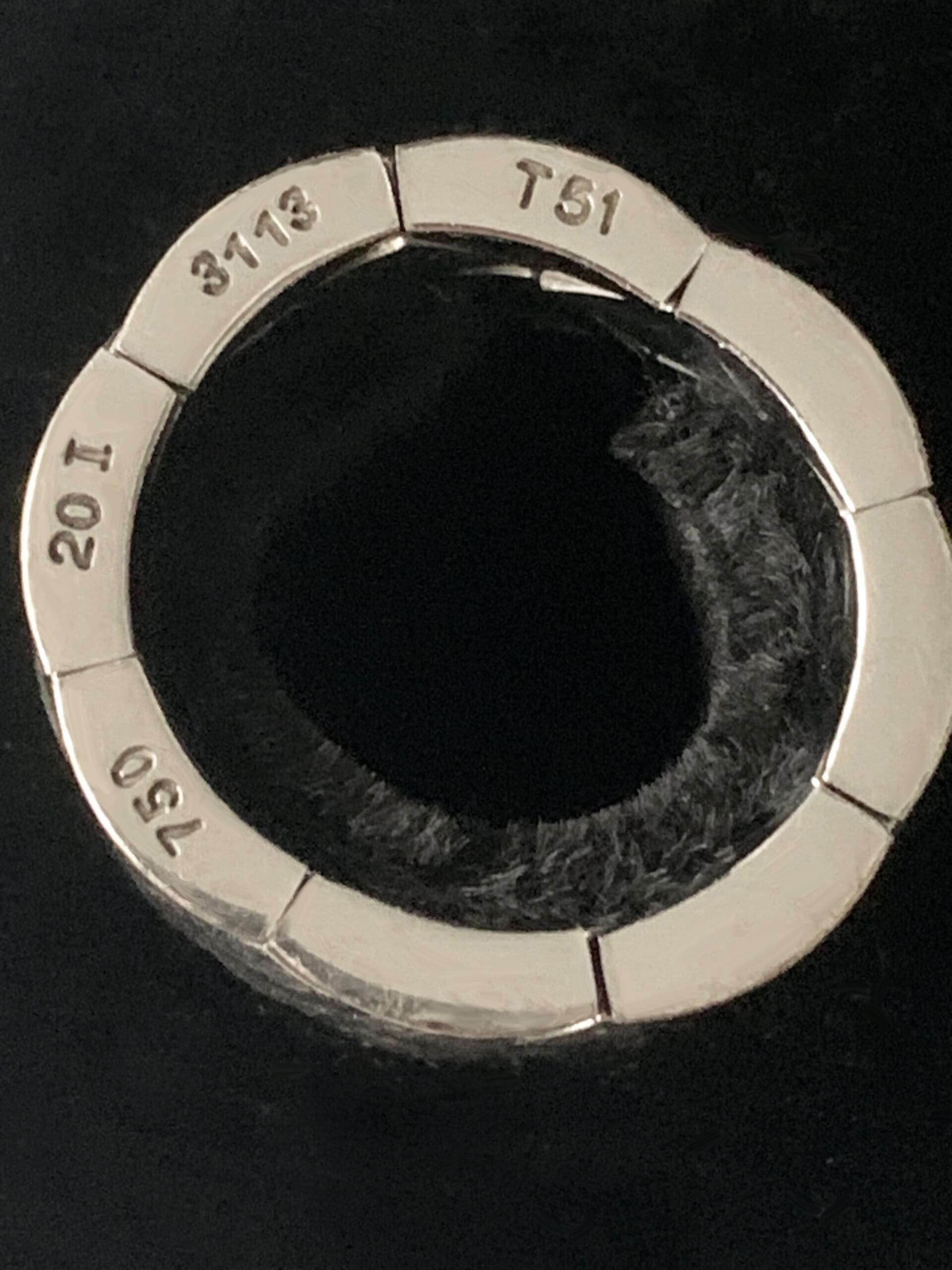 Bague Coco Crush Chanel-Matelassé Grand Modèle en Or Blanc 18K