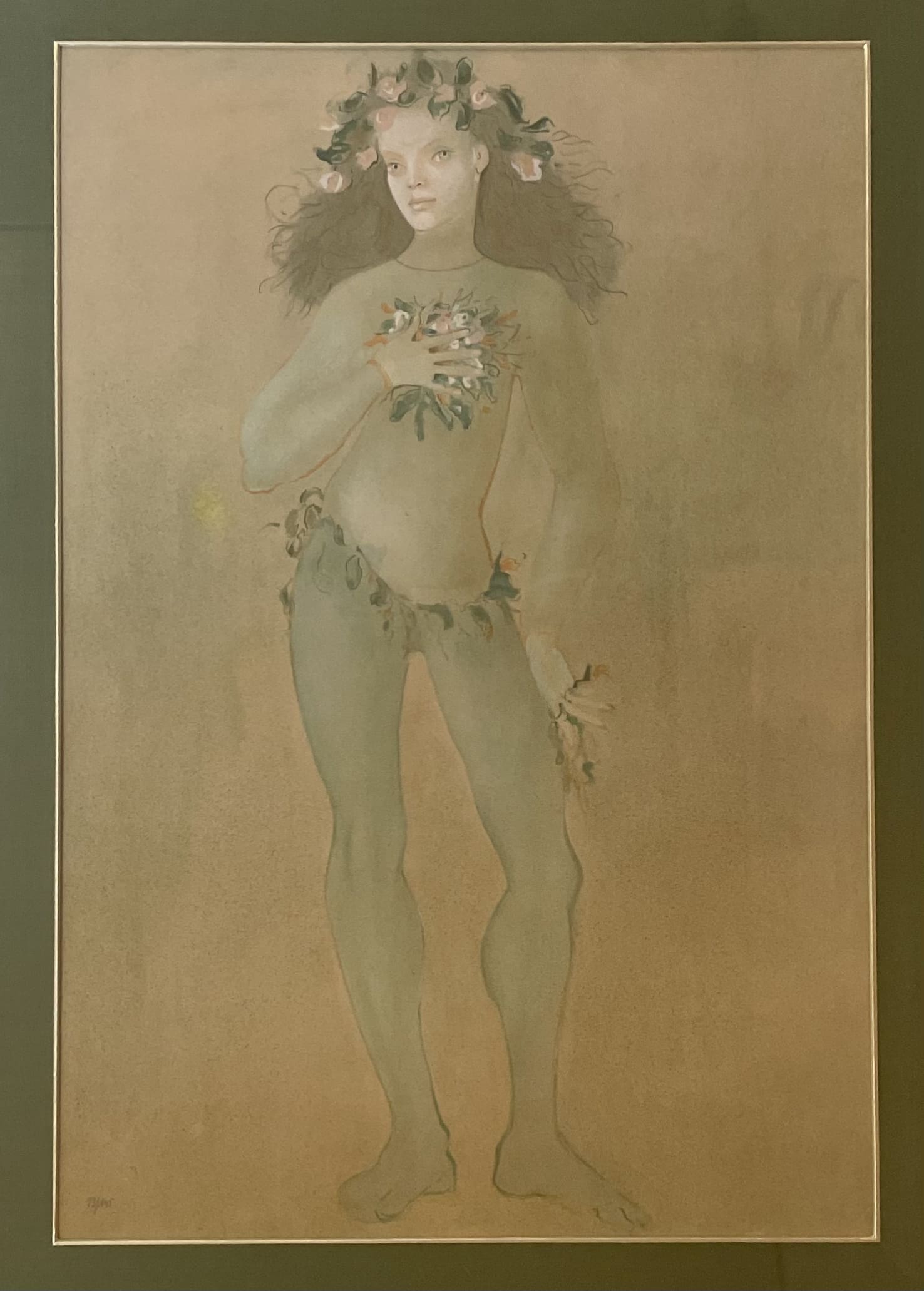Lithographie Rare de Leonor Fini, Circa 1970 : « Le Garçon »