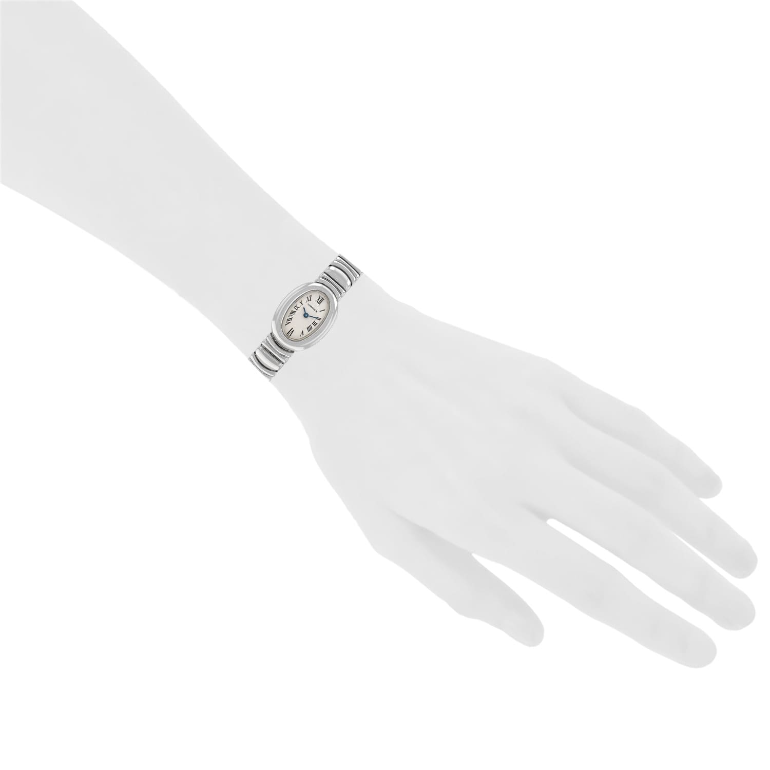 Montre Cartier Mini Baignoire en Or Blanc – Une Icône d’Élégance Horlogère