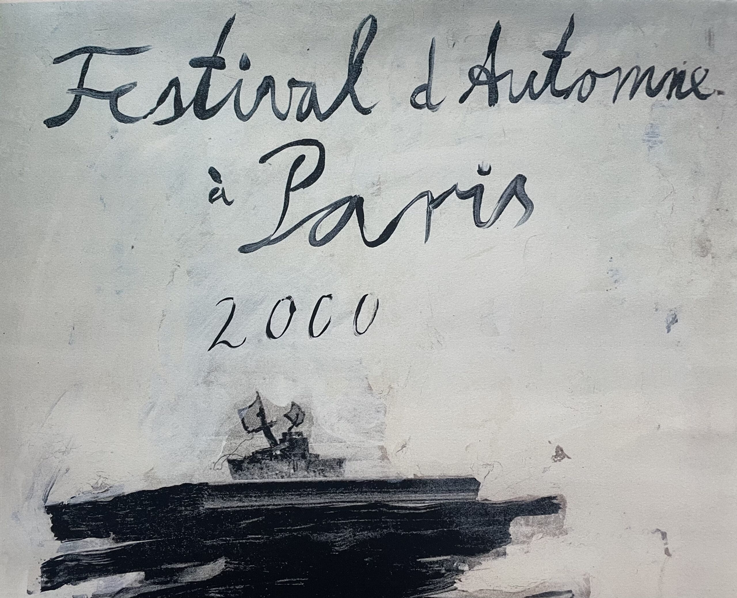 Sérigraphie signée sur papier d’Anselm Kiefer, Festival d’Automne à Paris (2000)