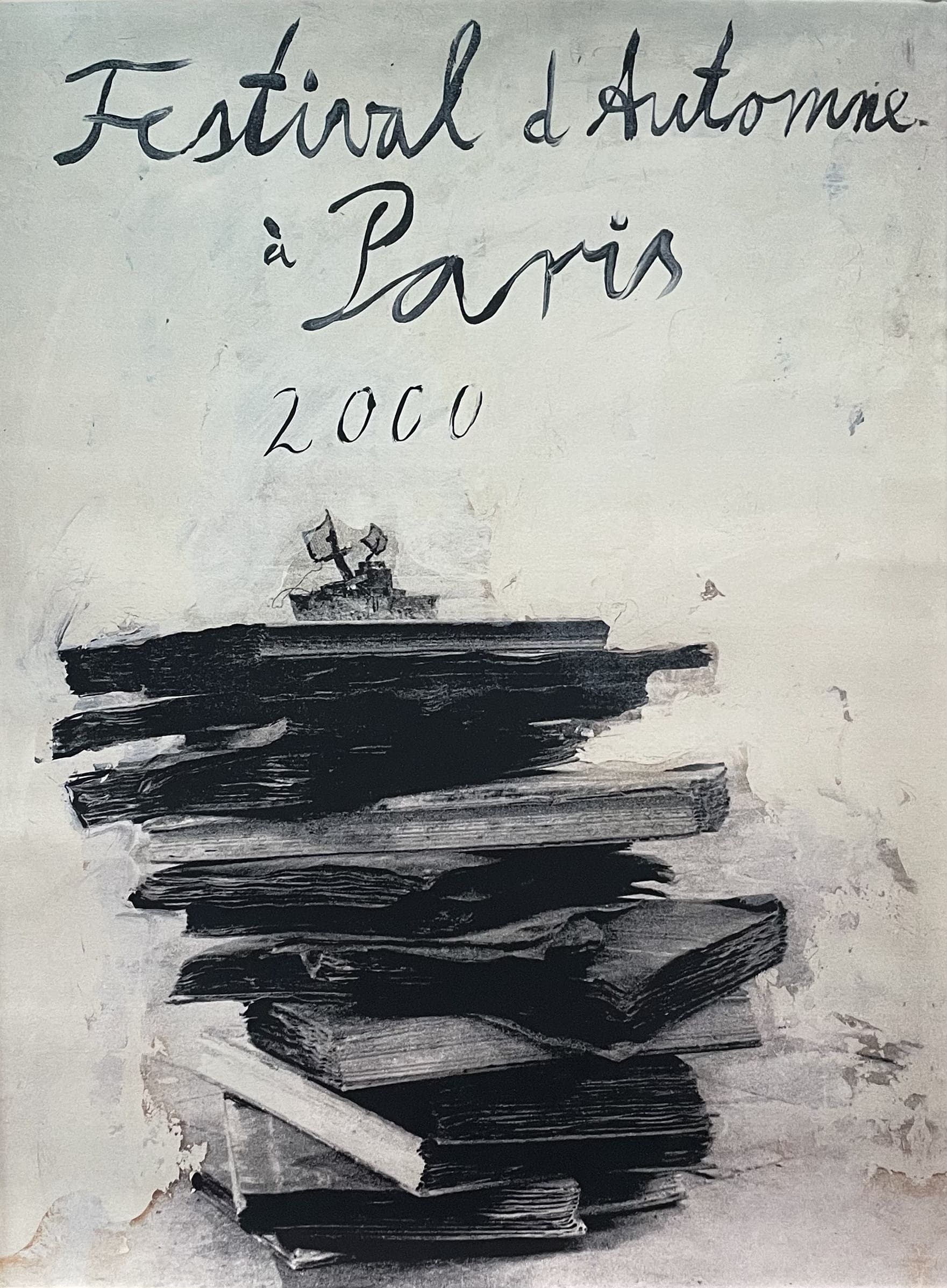 Sérigraphie signée sur papier d’Anselm Kiefer, Festival d’Automne à Paris (2000)