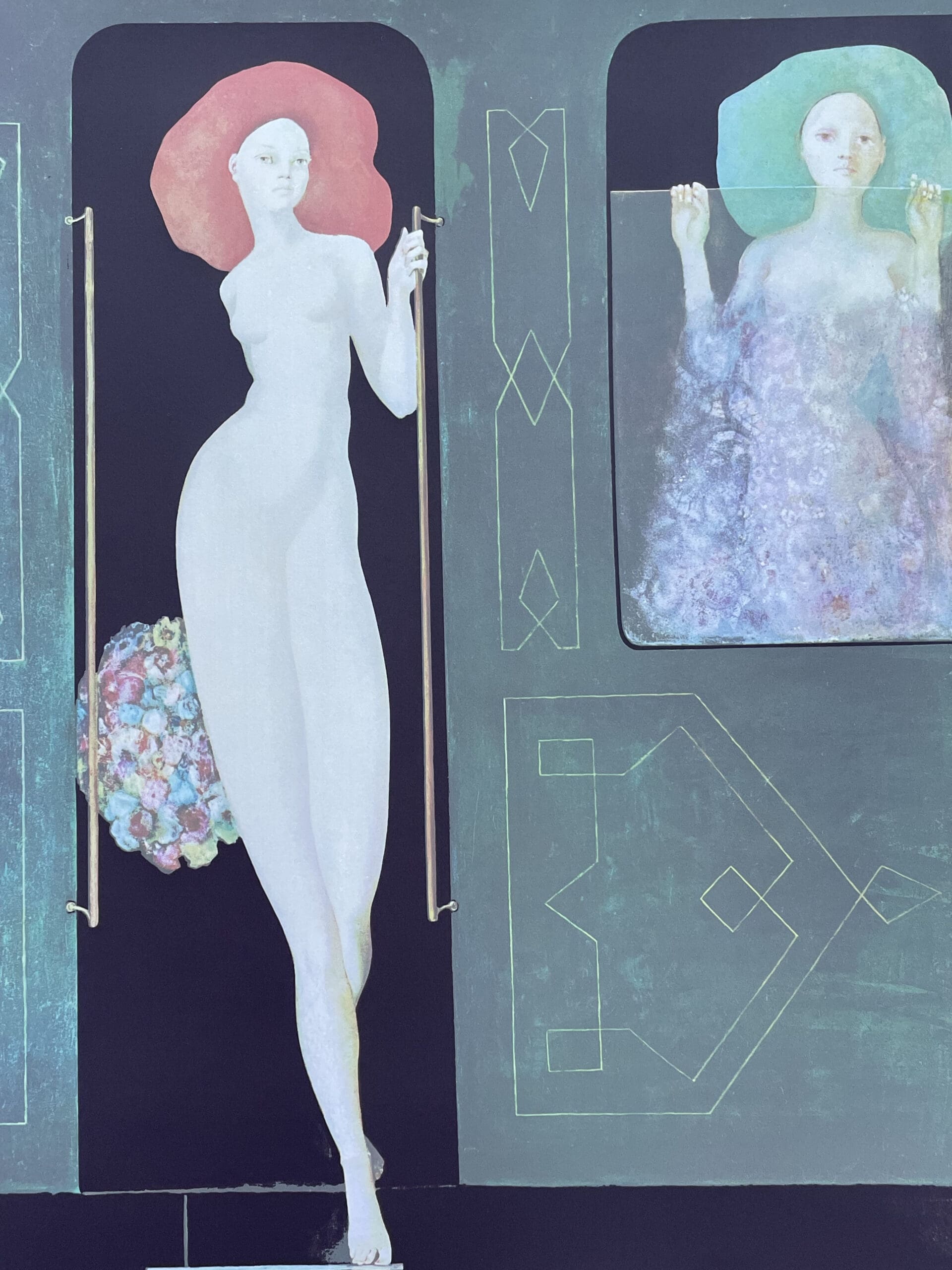 Sérigraphie Rare de Leonor Fini, Circa 1970 – Vesper Express