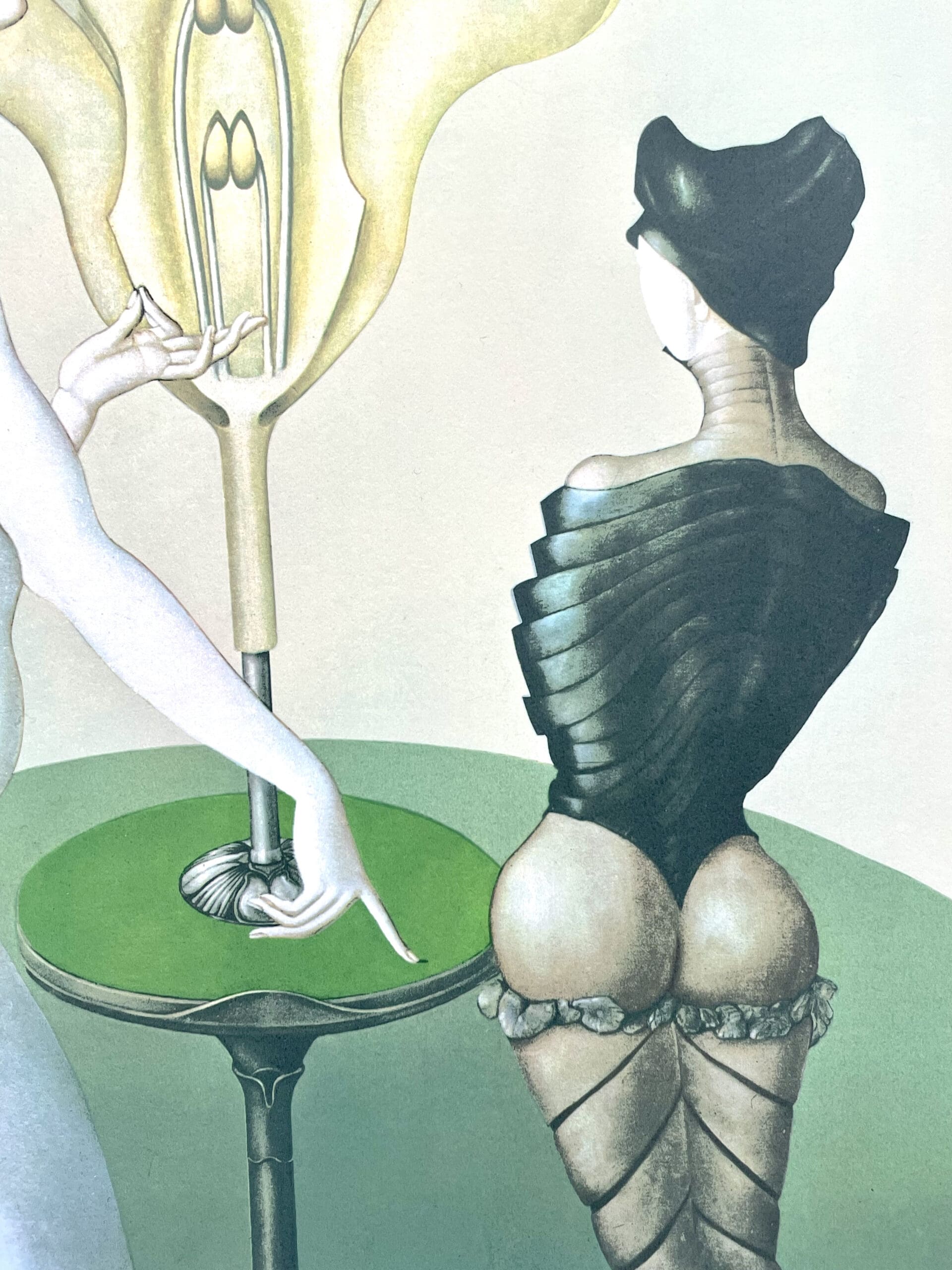 Sérigraphie Rare de Leonor Fini, Circa 1970 – La Leçon de Botanique